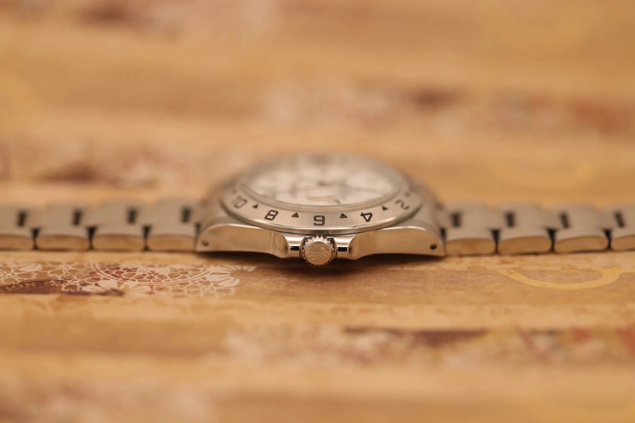 1997 Rolex Explorer II Ref. 16570 Polar | Creamy Patina | Box and Papers - Sierra Time Co