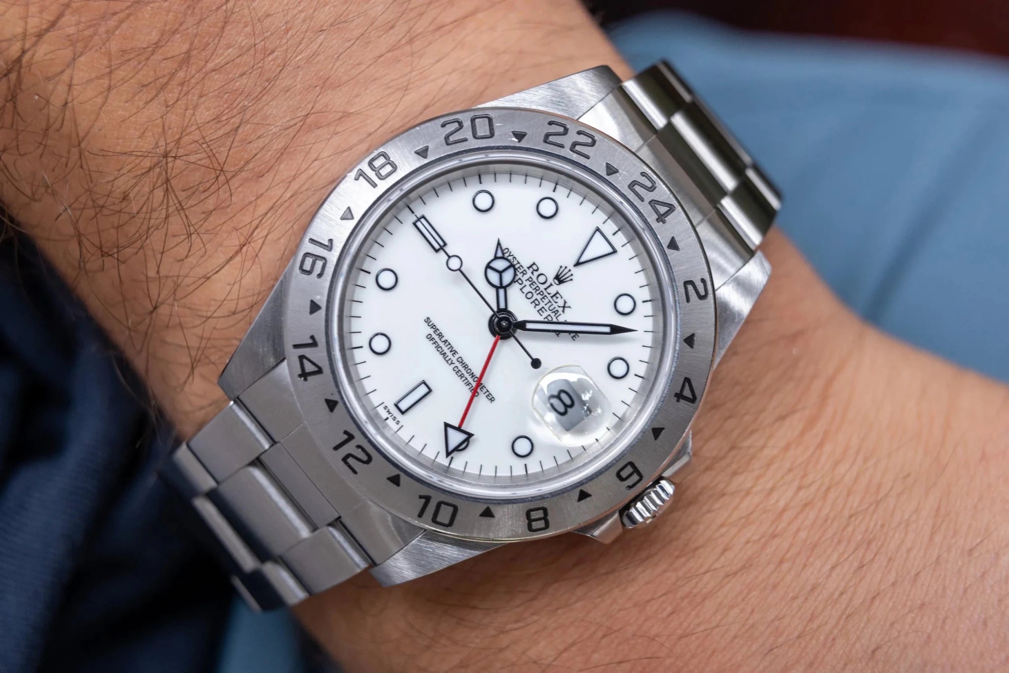 1997 Rolex Explorer II Ref, 16570 Polar | Swiss Only | Box and Papers - Sierra Time Co