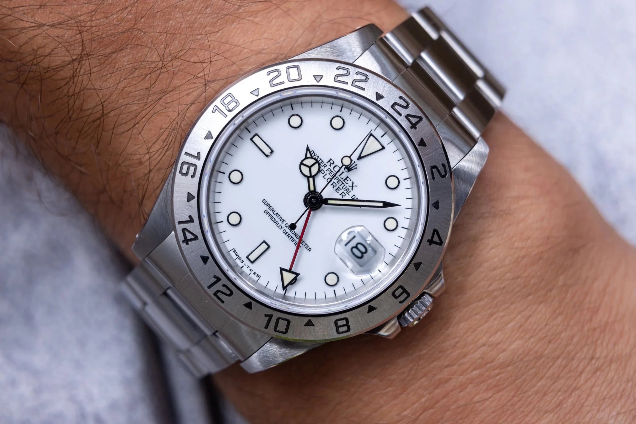 1997 Rolex Explorer II Ref. 16570 Polar | Vibrant Tritium | Box and Papers - Sierra Time Co