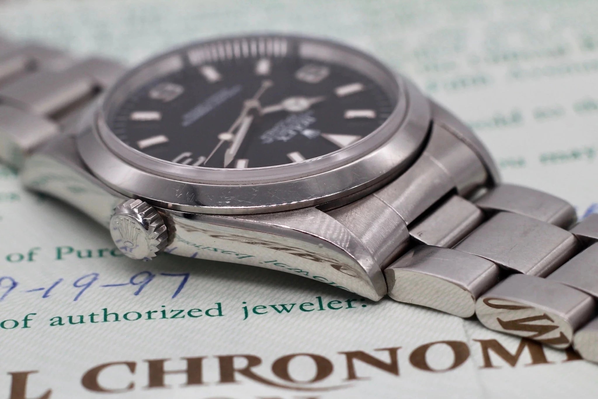 1997 Rolex Explorer l Ref. 14270 | Box and Papers - Sierra Time Co