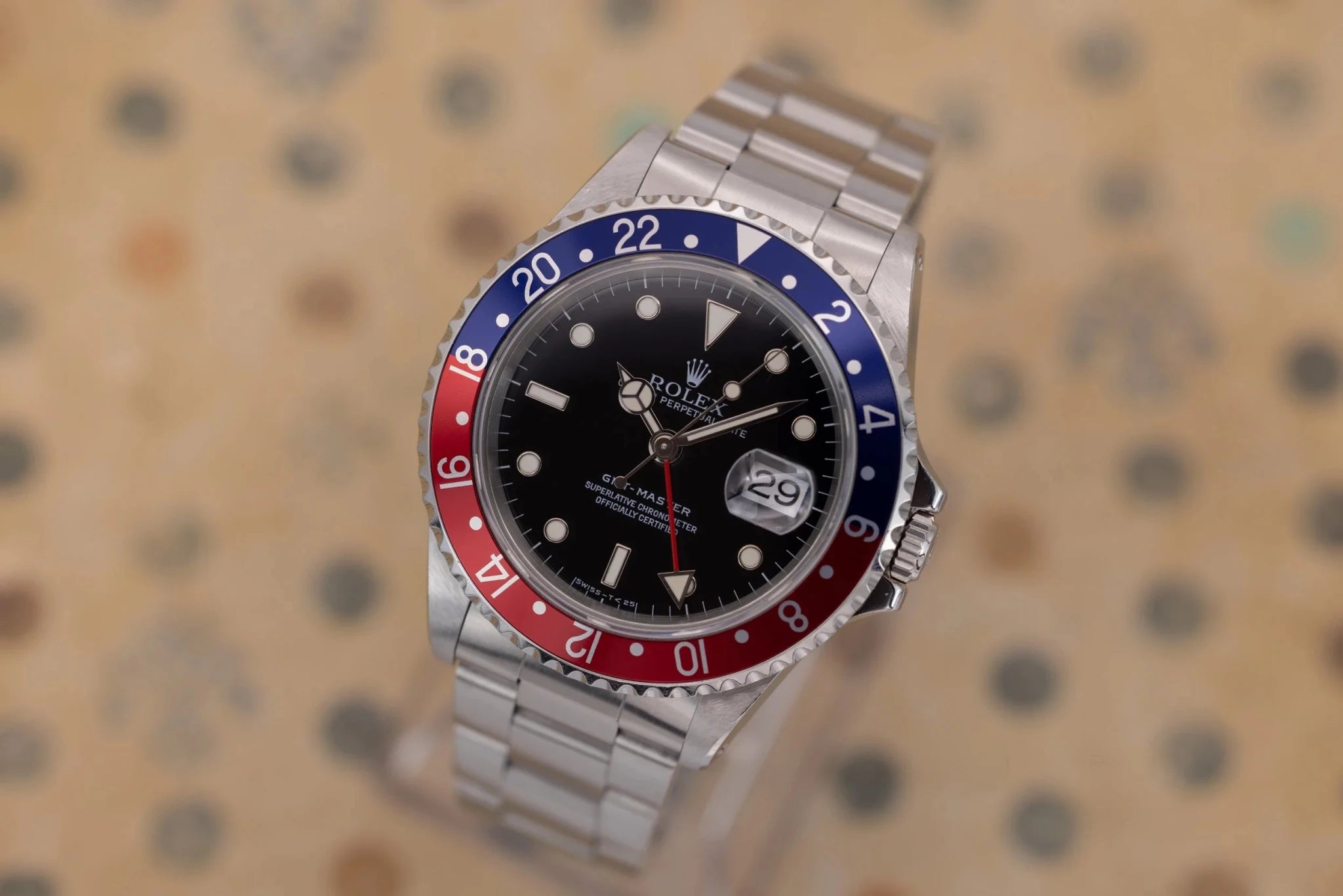 1997 Rolex GMT Master II Ref. 16700 | Creamy Tritium Dial | Box and Papers - Sierra Time Co