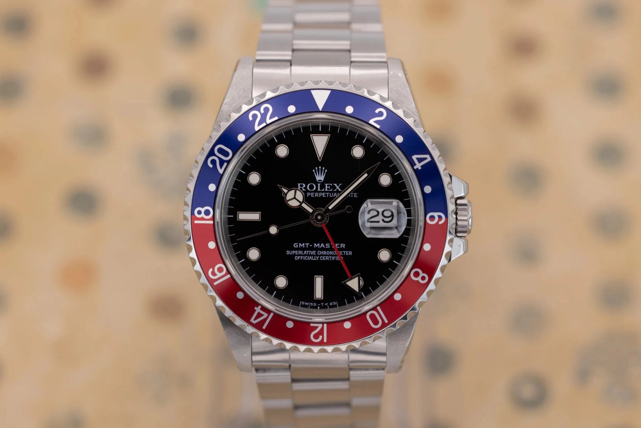 1997 Rolex GMT Master II Ref. 16700 | Creamy Tritium Dial | Box and Papers - Sierra Time Co