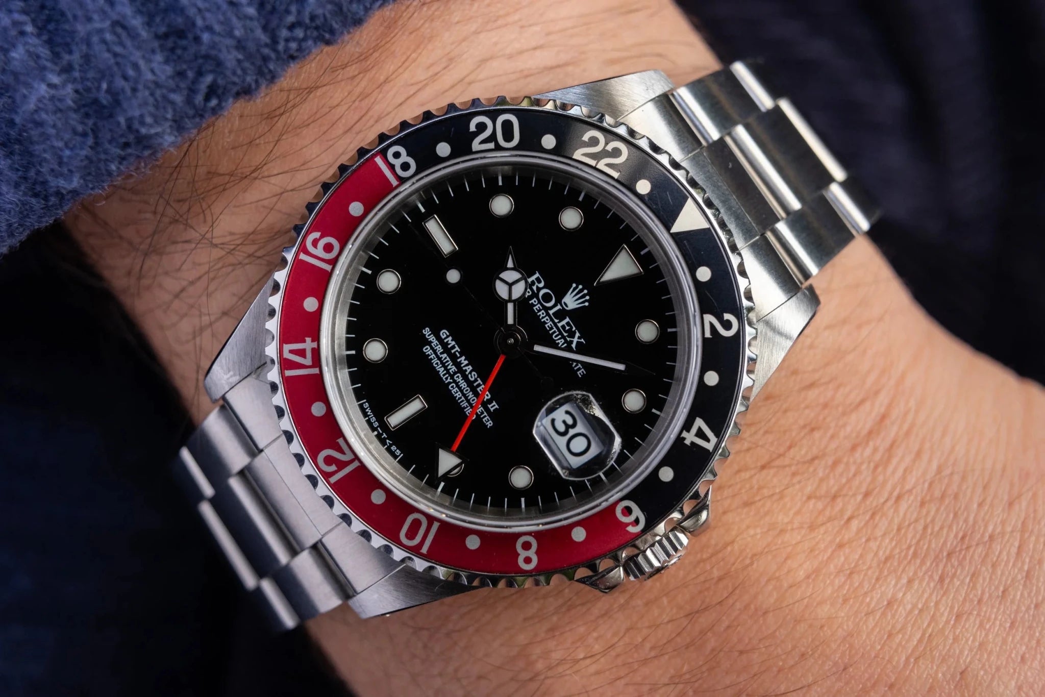 1997 Rolex GMT Master II Ref. 16710 Coke | Tritanova Dial | Box and Papers - Sierra Time Co