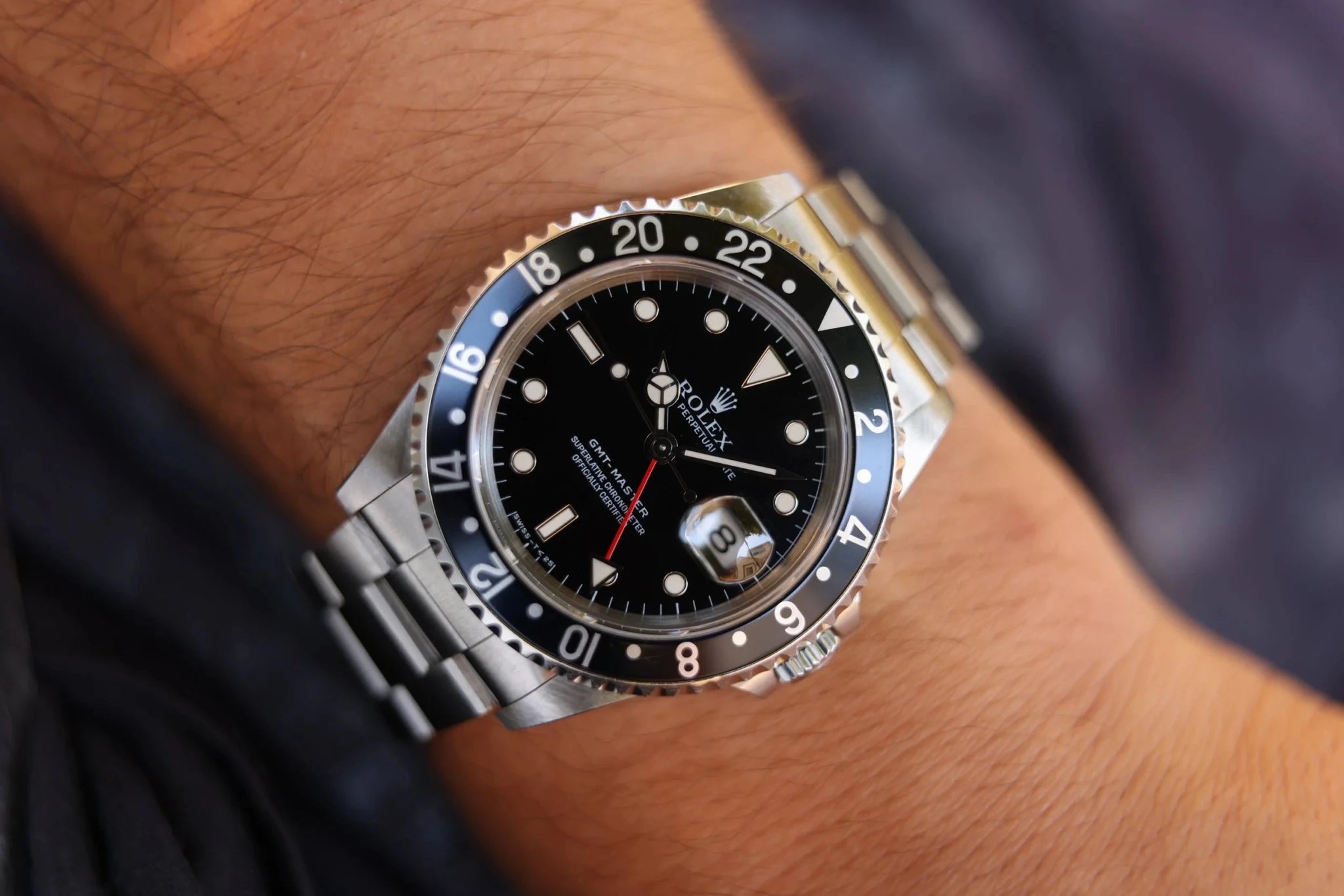 1997 Rolex GMT Master Ref. 16700 | Navy Insert | Box and Papers - Sierra Time Co