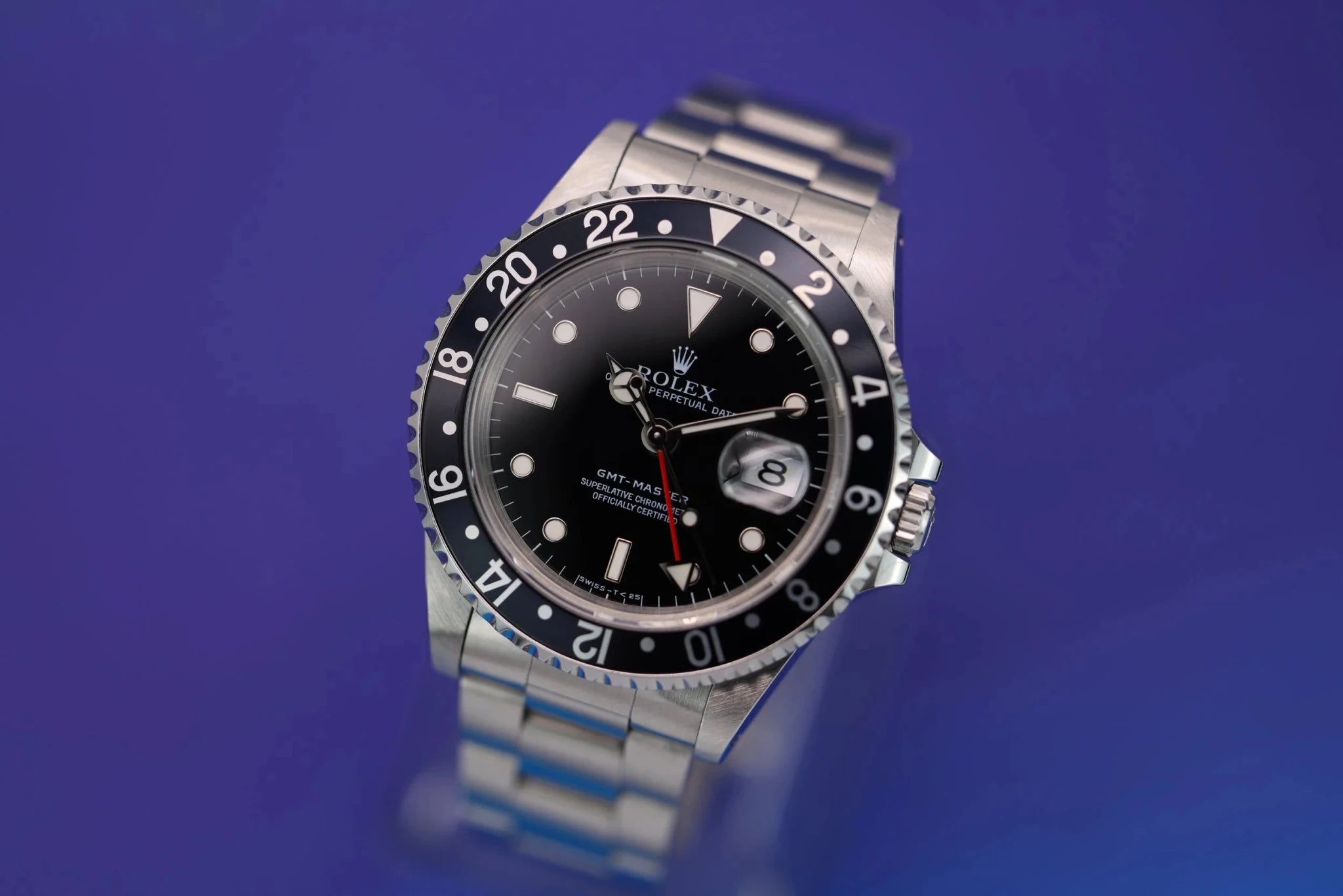 1997 Rolex GMT Master Ref. 16700 | Navy Insert | Box and Papers - Sierra Time Co