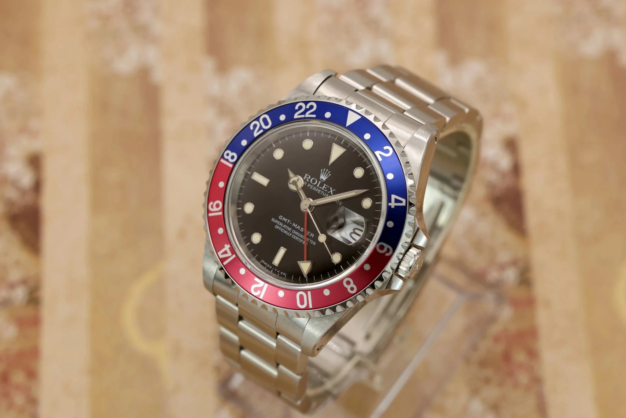 1997 Rolex GMT Master Ref. 16700 Pepsi | Creamy Patina | Box and Papers - Sierra Time Co