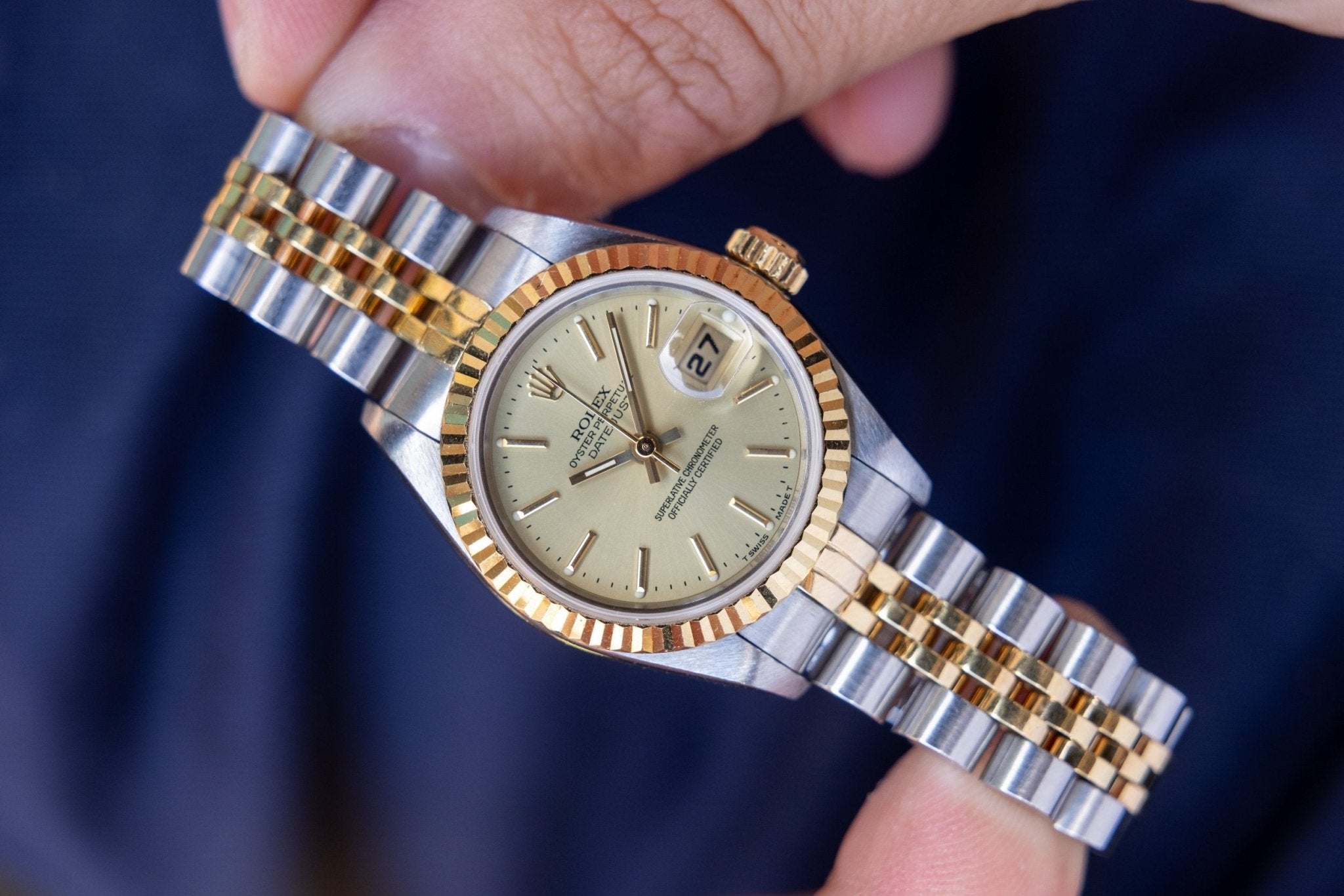 1997 Rolex Ladies Datejust Ref. 69173 | Champagne Dial - Sierra Time Co
