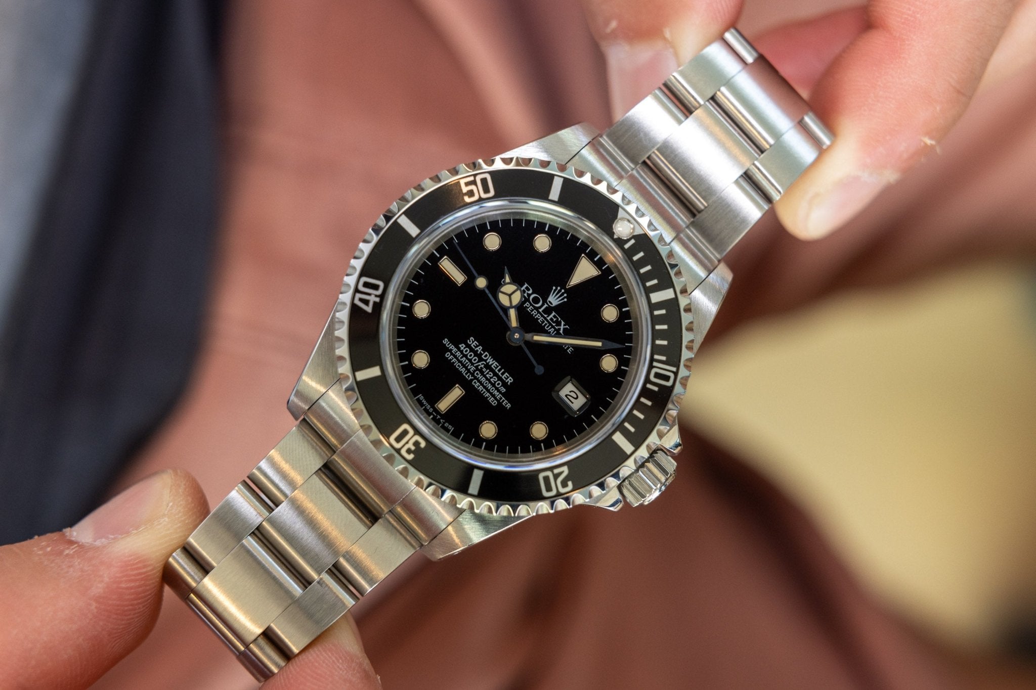 1997 Rolex Sea-Dweller Ref. 16600 | NOS | Vivid Patina | Full Set - Sierra Time Co