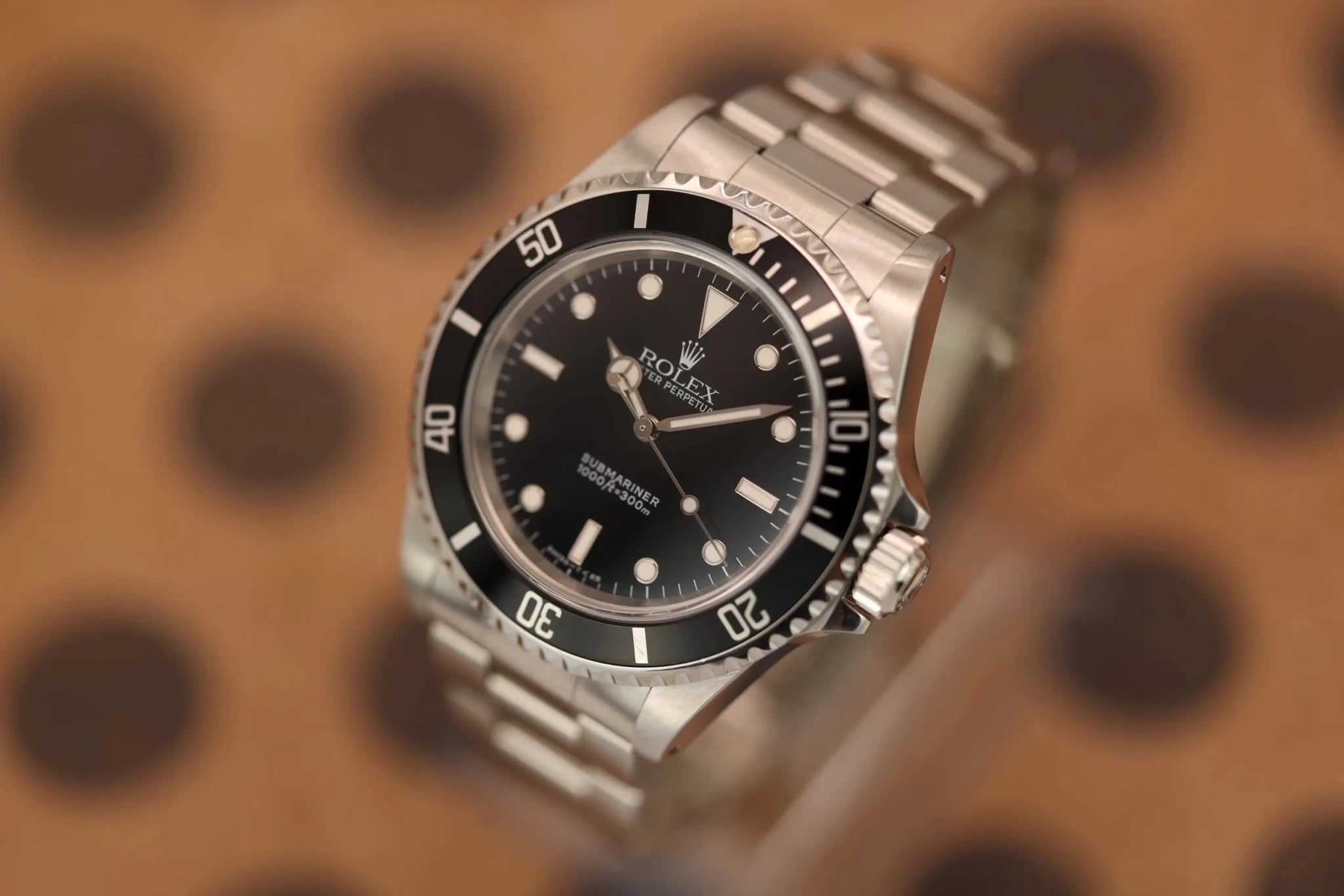 1997 Rolex Submariner Ref. 14060 | Creamy Patina | Box and Papers - Sierra Time Co