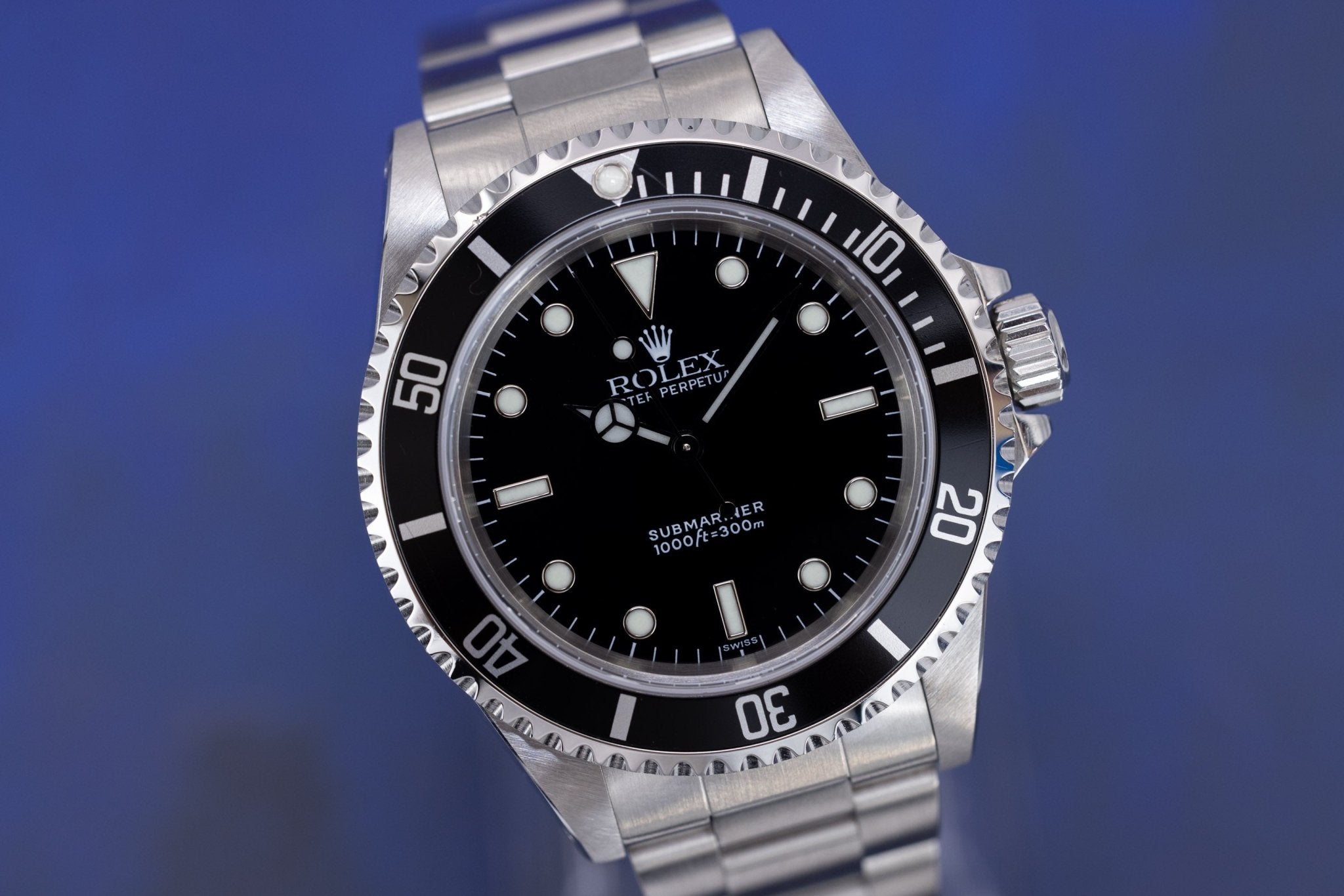 1997 Rolex Submariner Ref. 14060 | Swiss Only | Box and Papers | RSC Service Card - Sierra Time Co