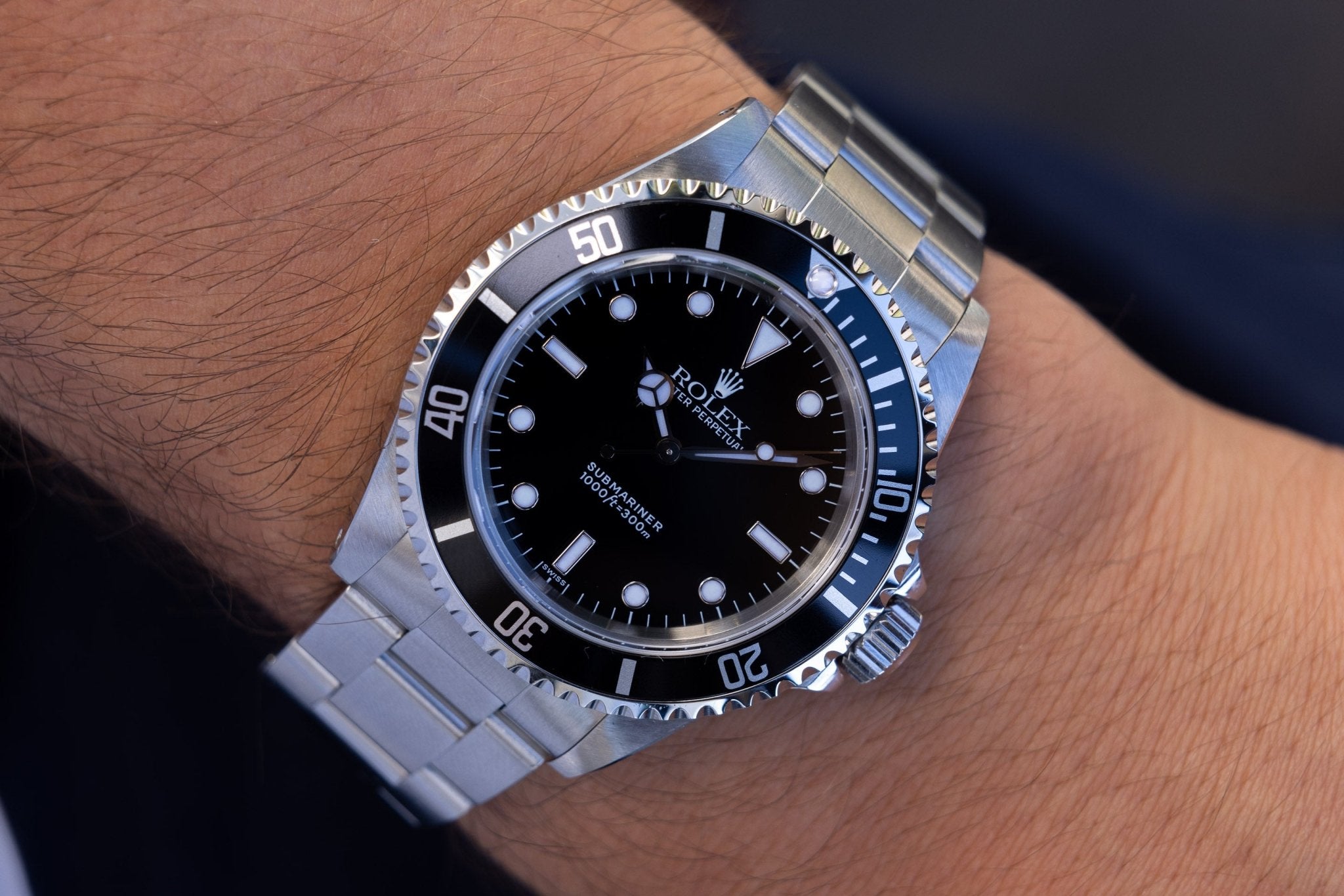 1997 Rolex Submariner Ref. 14060 | Swiss Only | Box and Papers | RSC Service Card - Sierra Time Co
