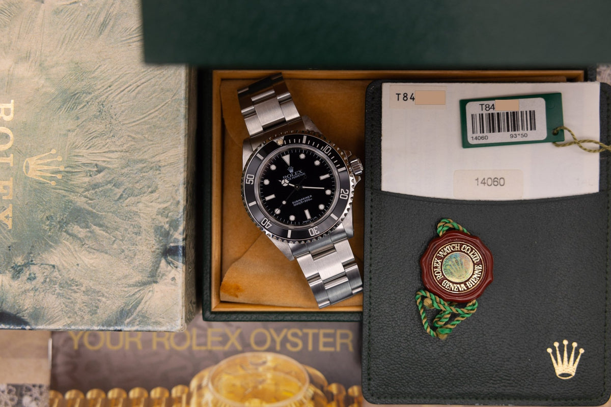 1997 Rolex Submariner Ref. 14060 | Tritium Dial | Box and Papers - Sierra Time Co