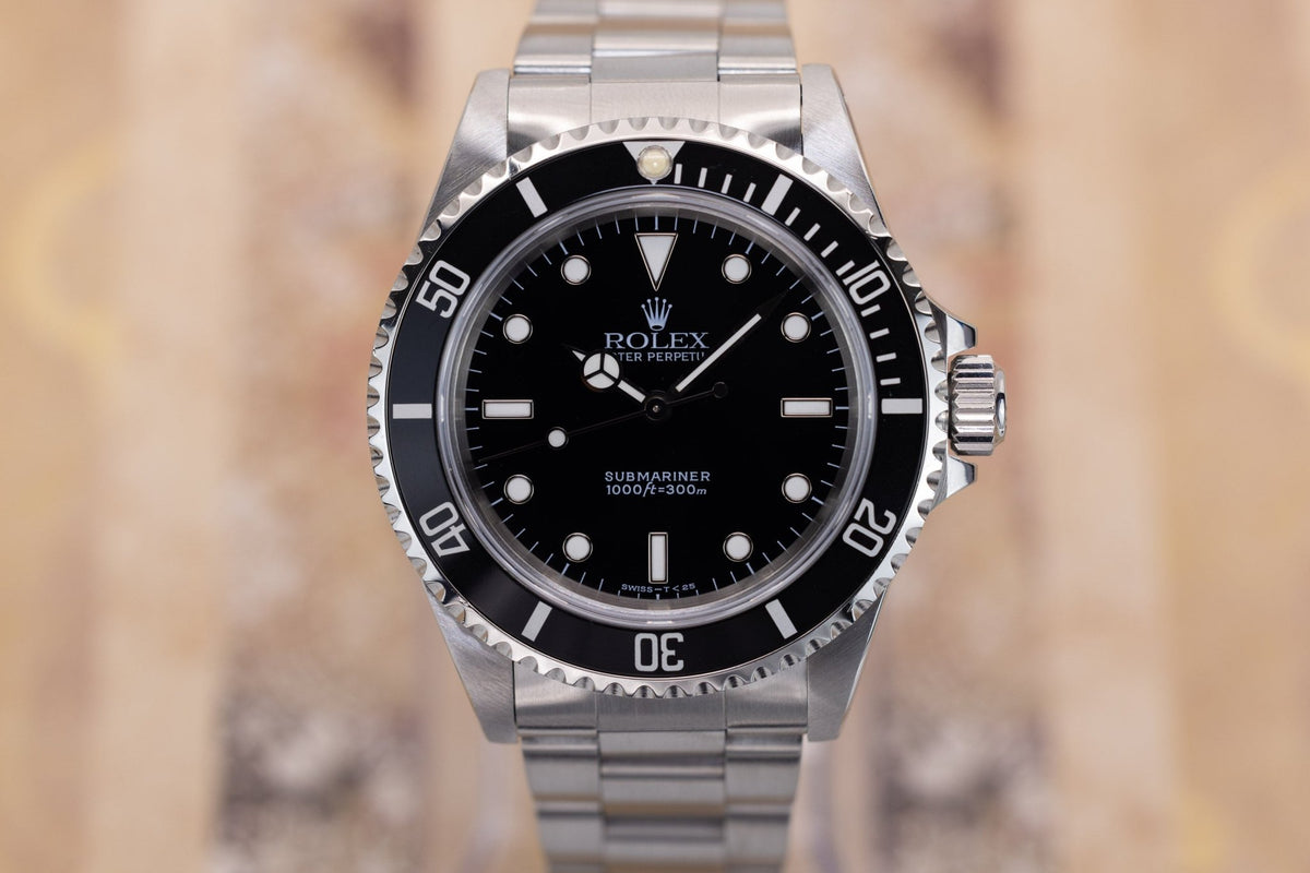 1997 Rolex Submariner Ref. 14060 | Tritium Dial | Box and Papers - Sierra Time Co