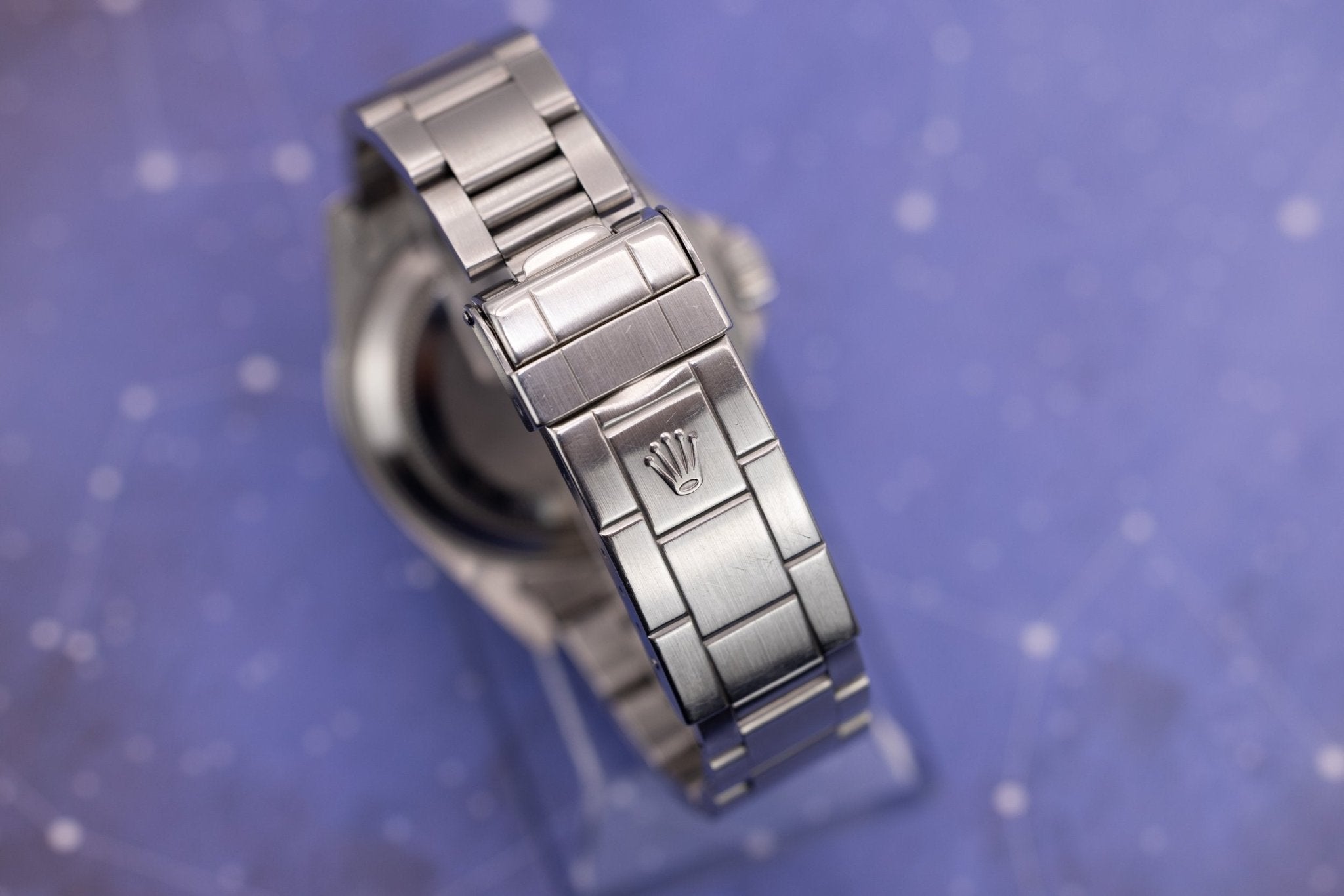1997 Rolex Submariner Ref. 14060 | Tritium Dial | Navy Blue Bezel | Box and Papers - Sierra Time Co