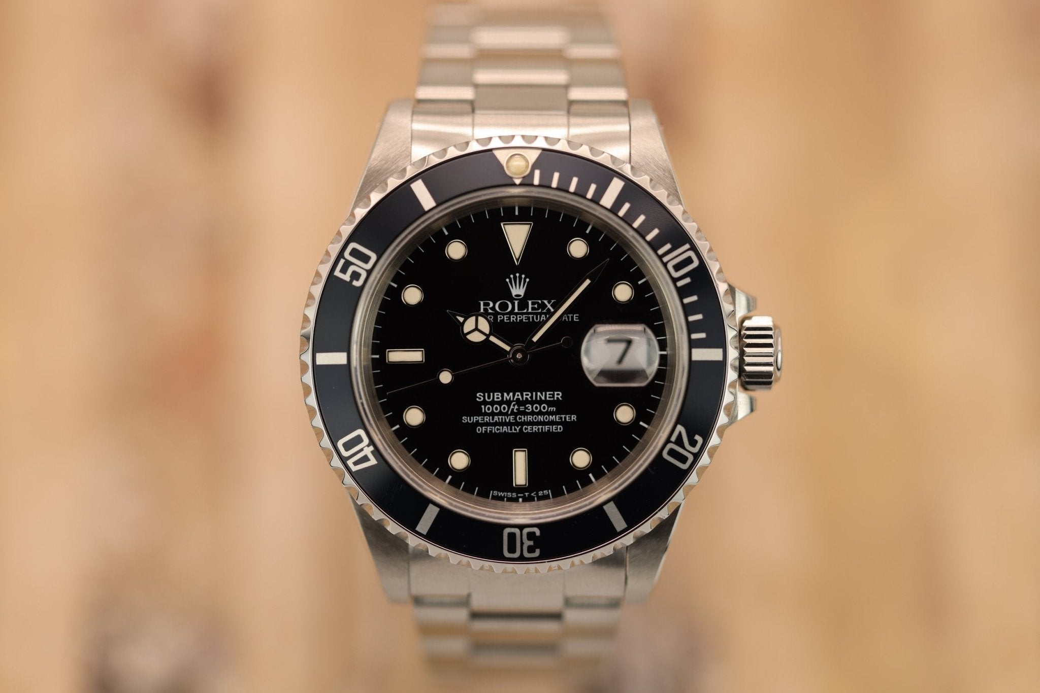 1997 Rolex Submariner Ref. 16610 | Creamy Patina | Full Set - Sierra Time Co