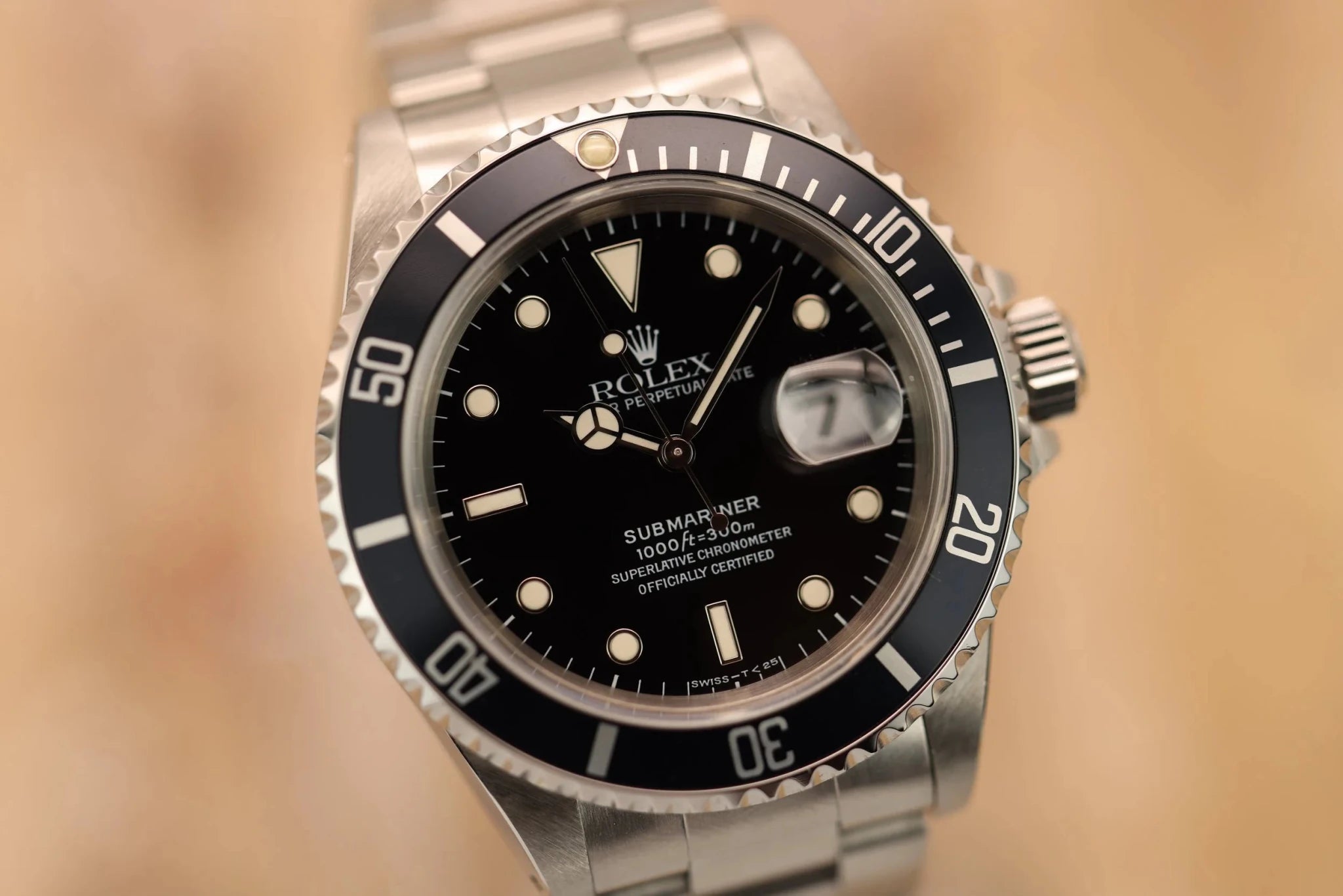 1997 Rolex Submariner Ref. 16610 | Creamy Patina | Full Set - Sierra Time Co
