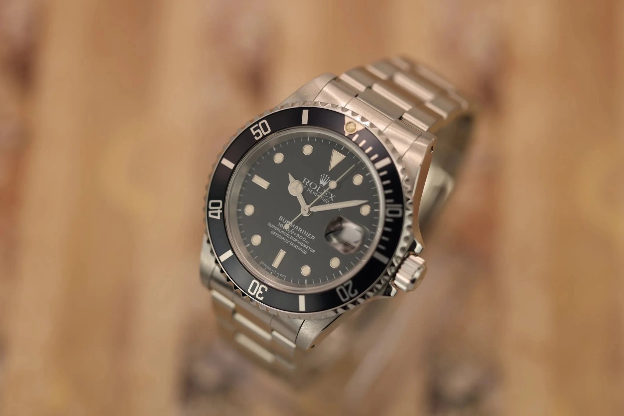 1997 Rolex Submariner Ref. 16610 | Creamy Patina | Full Set - Sierra Time Co