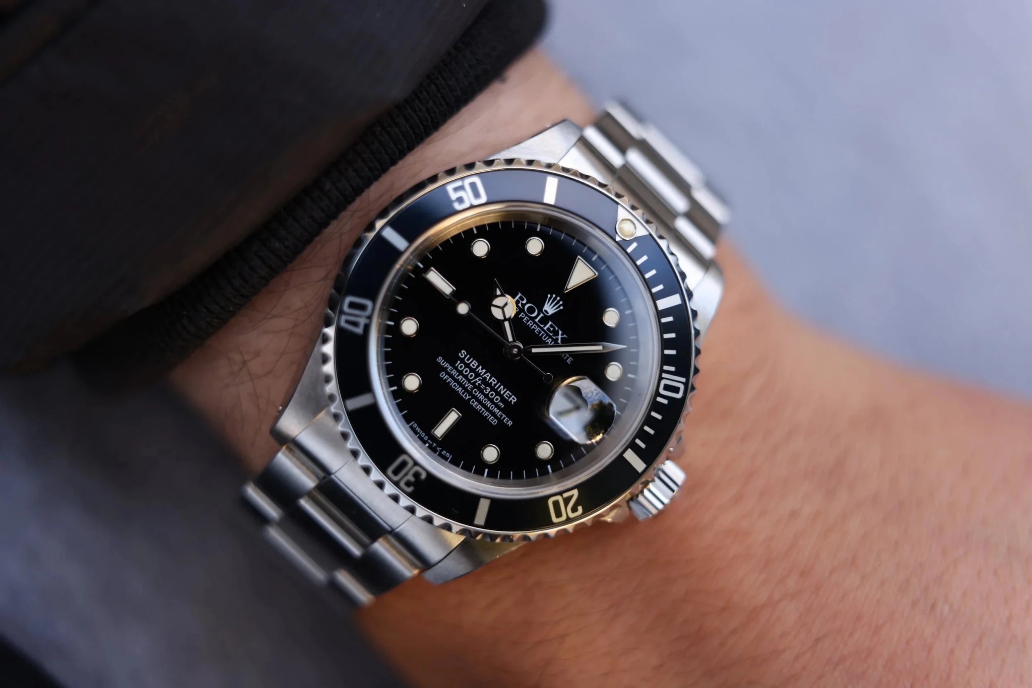 1997 Rolex Submariner Ref. 16610 | Creamy Patina | Full Set - Sierra Time Co