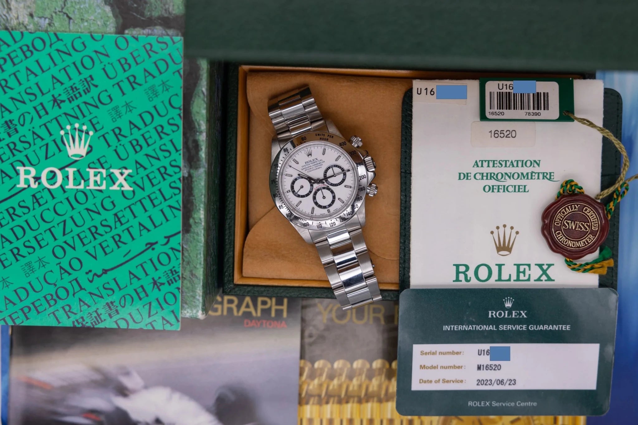 1997 Rolex Zenith Daytona Ref. 16520 | Box and Papers | Serviced - Sierra Time Co