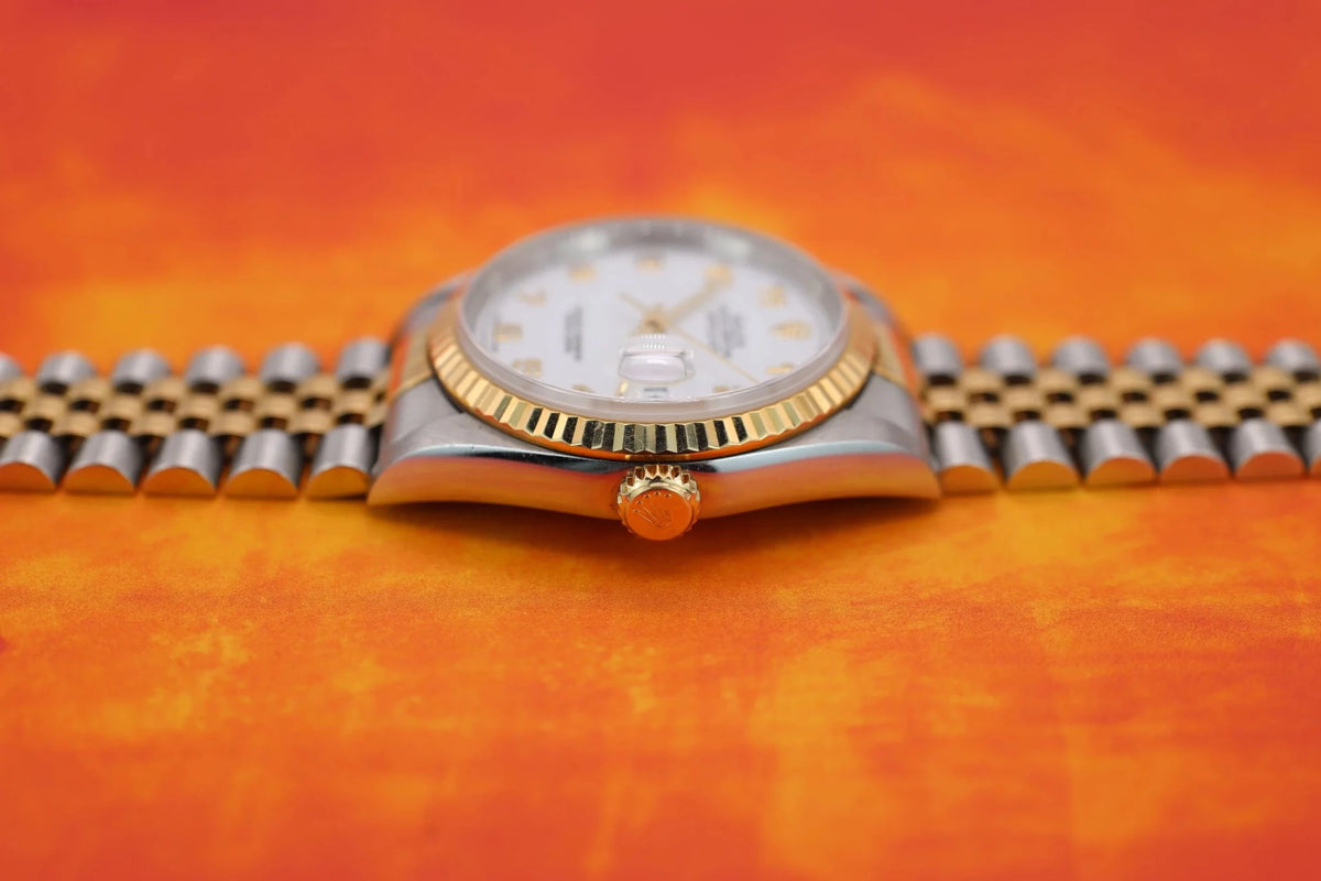 1998 Datejust Ref. 16233 | White Arabic Numeral Dial - Sierra Time Co