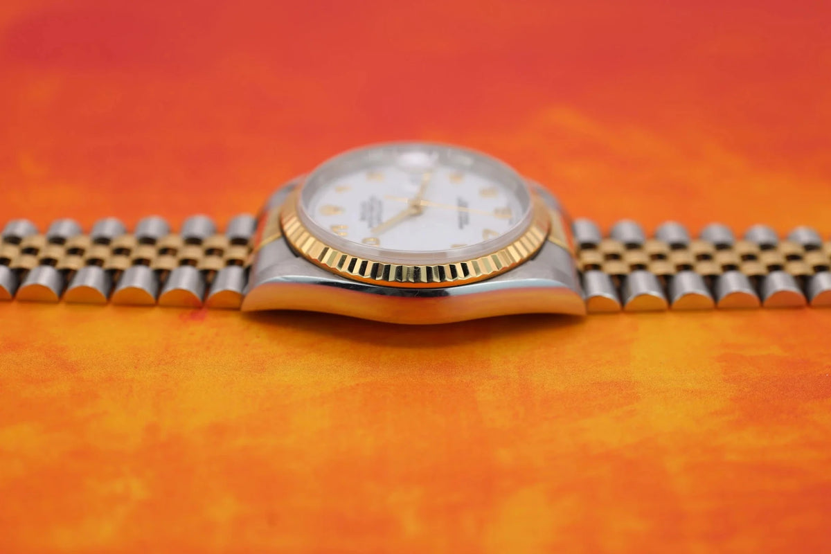 1998 Datejust Ref. 16233 | White Arabic Numeral Dial - Sierra Time Co