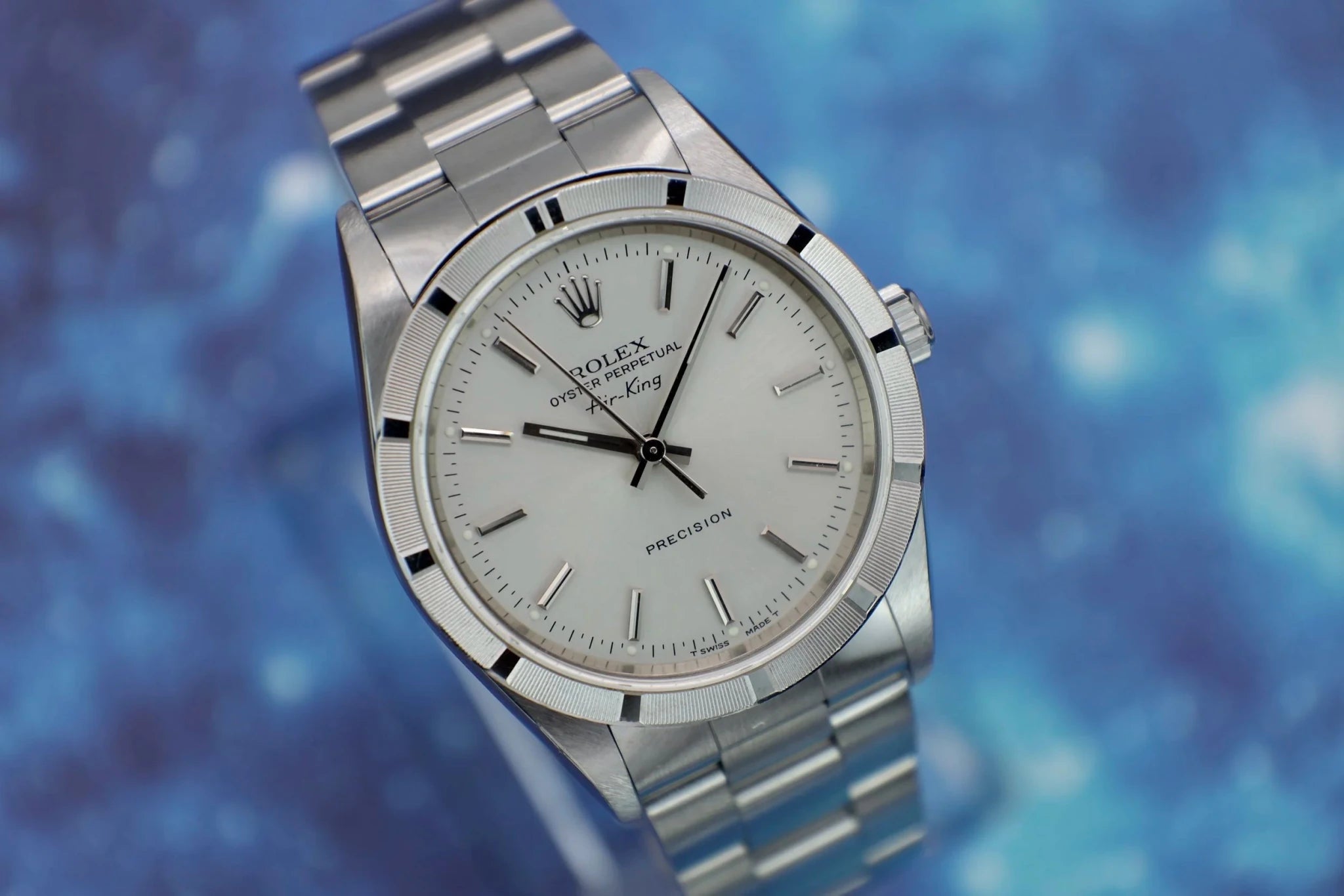 1998 Rolex Air-King Ref. 14010 | Mint | Silver Dial - Sierra Time Co