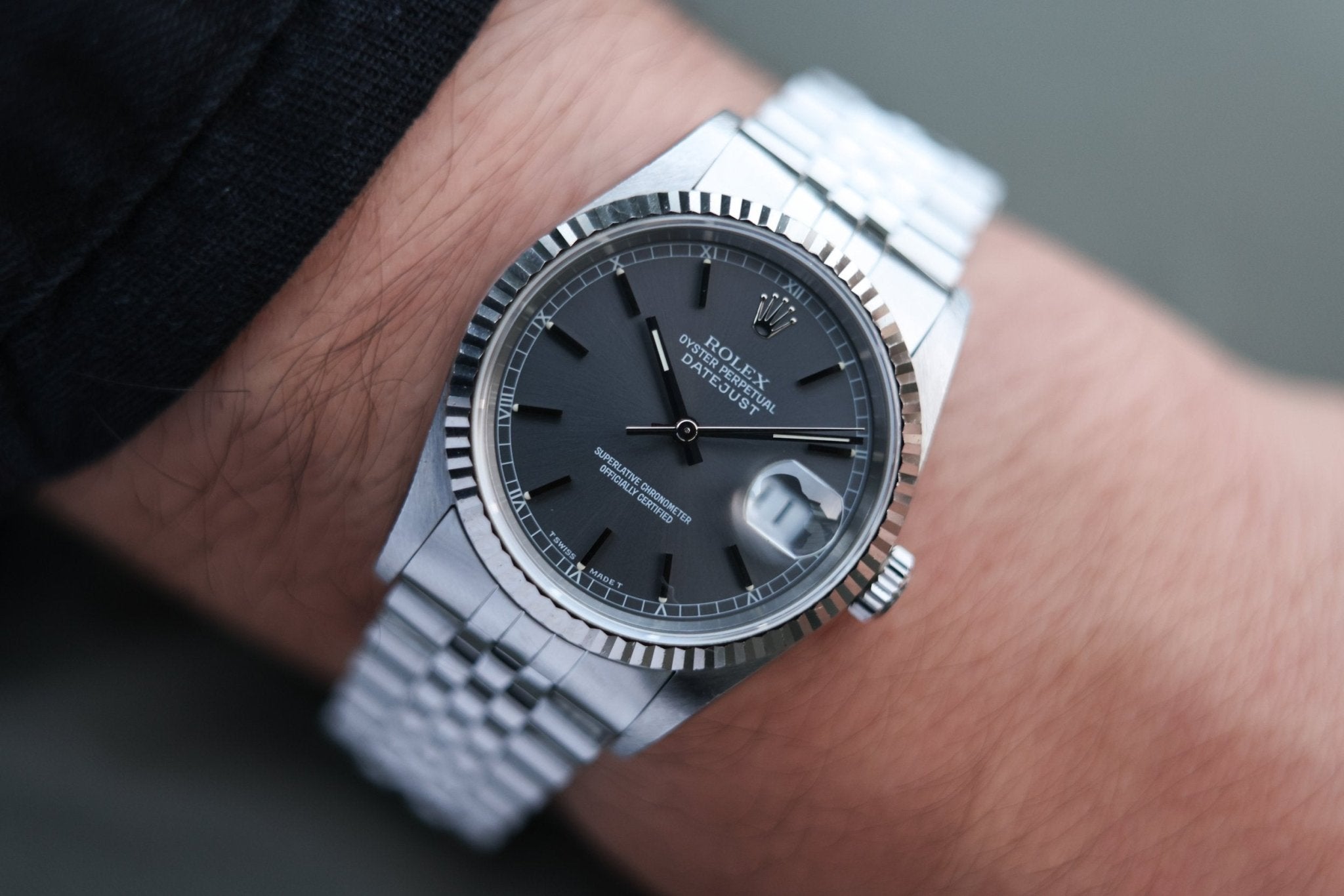 1998 Rolex Datejust Ref. 16234 | Grey Dial - Sierra Time Co