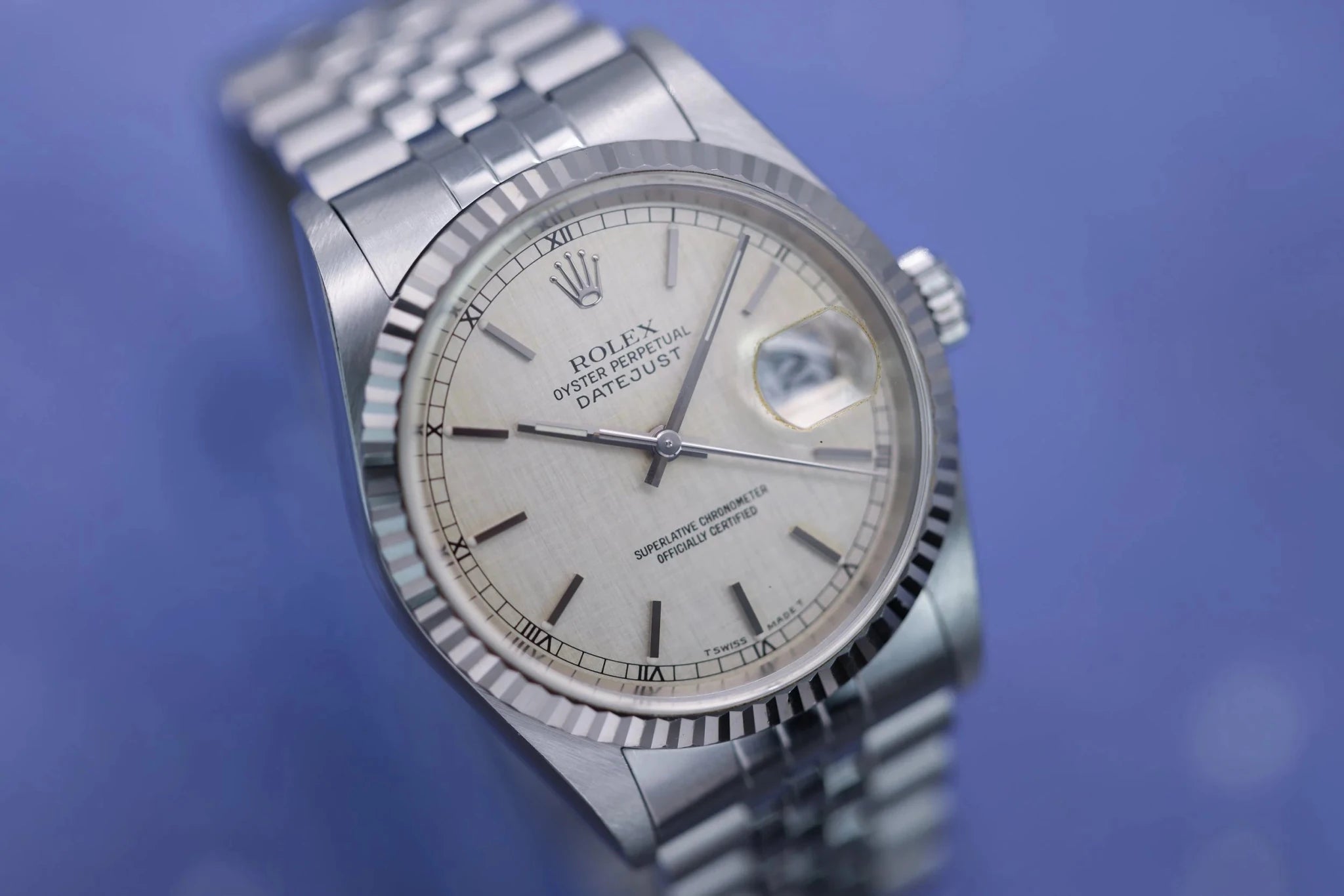 1998 Rolex Datejust Ref. 16234 | Rare Linen Dial - Sierra Time Co