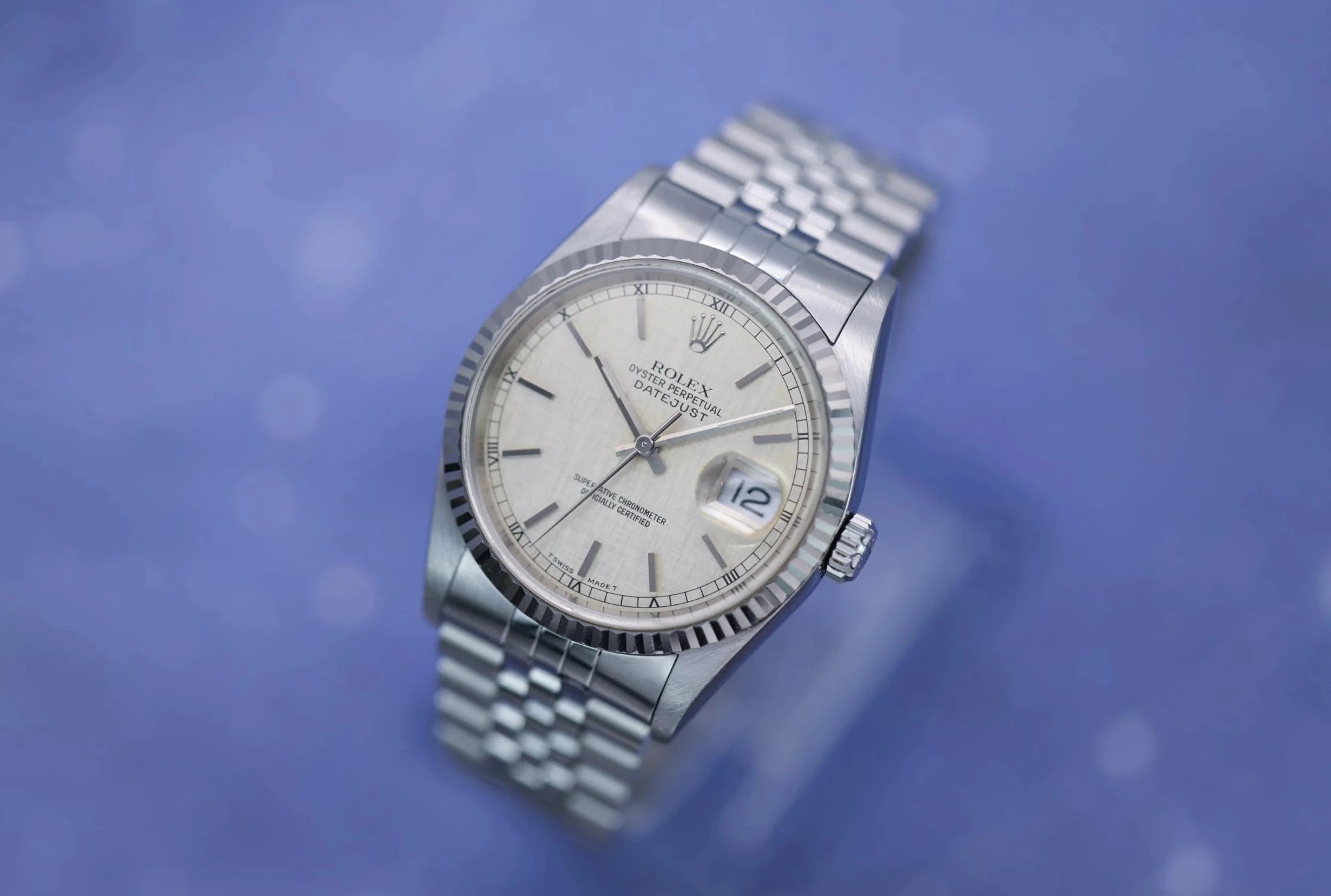 1998 Rolex Datejust Ref. 16234 | Rare Linen Dial - Sierra Time Co