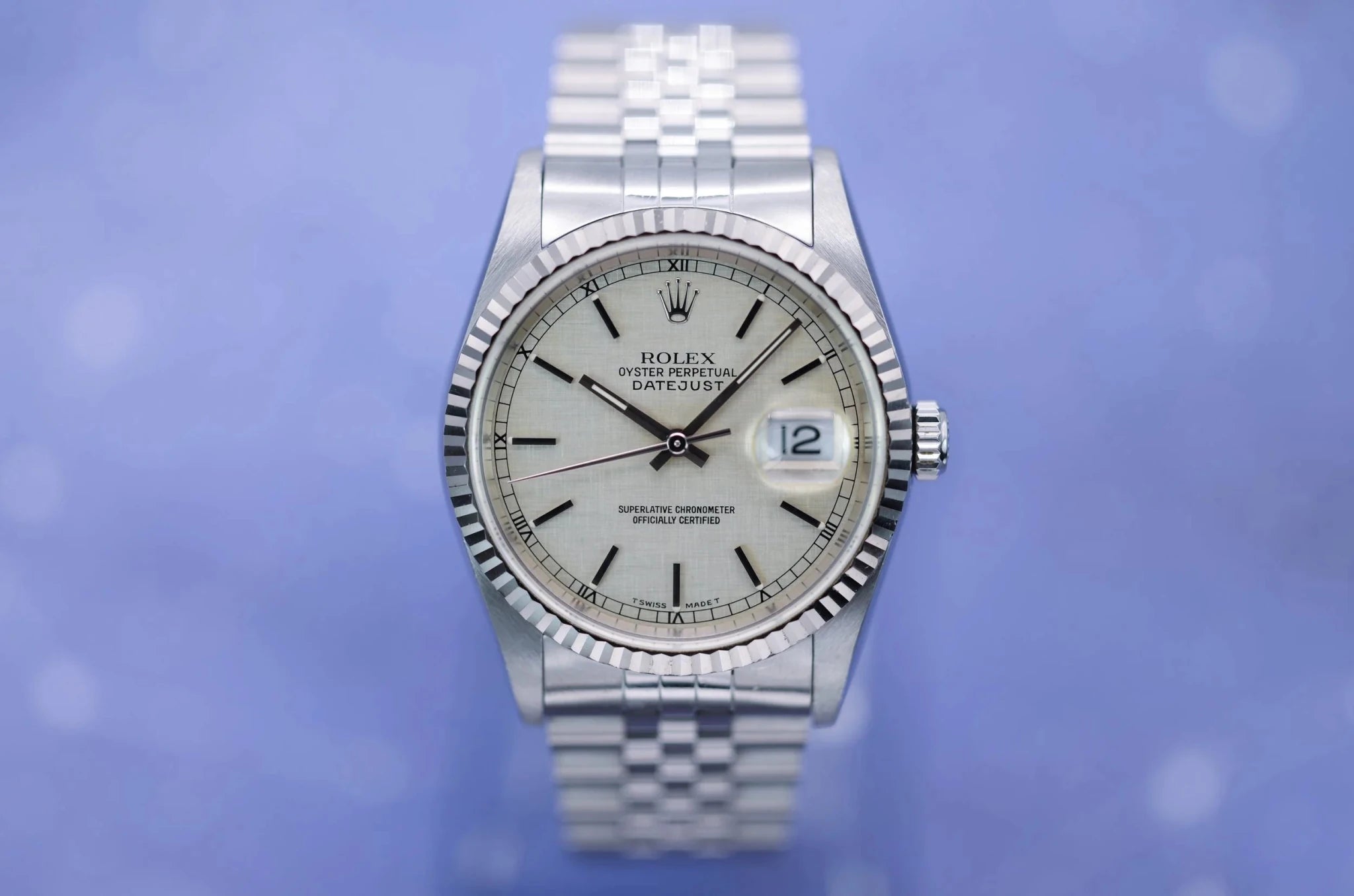 1998 Rolex Datejust Ref. 16234 | Rare Linen Dial - Sierra Time Co