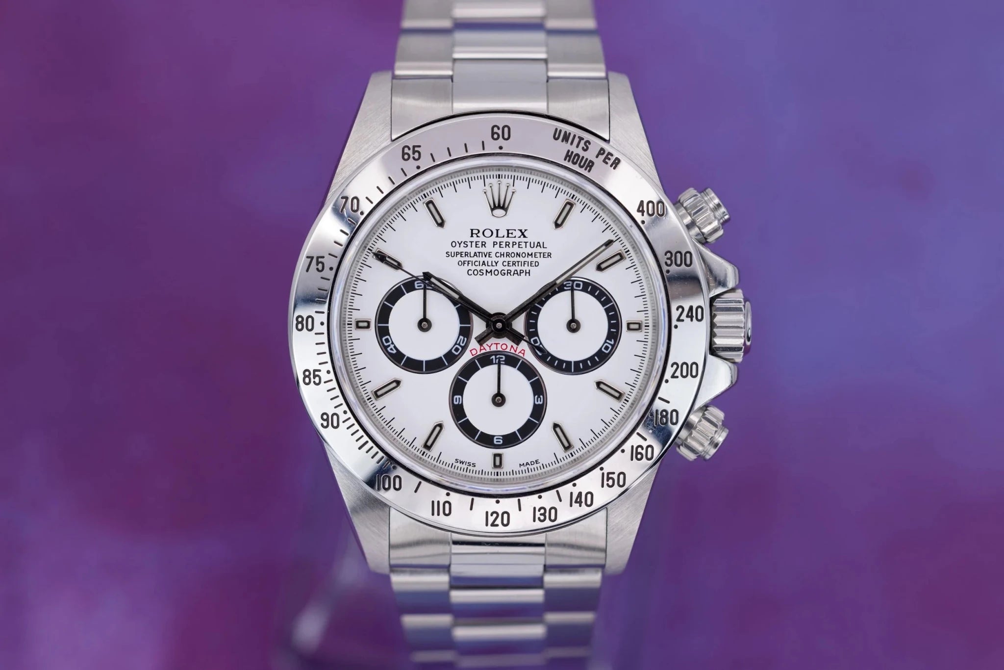 1998 Rolex Daytona Ref. 16520 White Dial | Box and Papers - Sierra Time Co