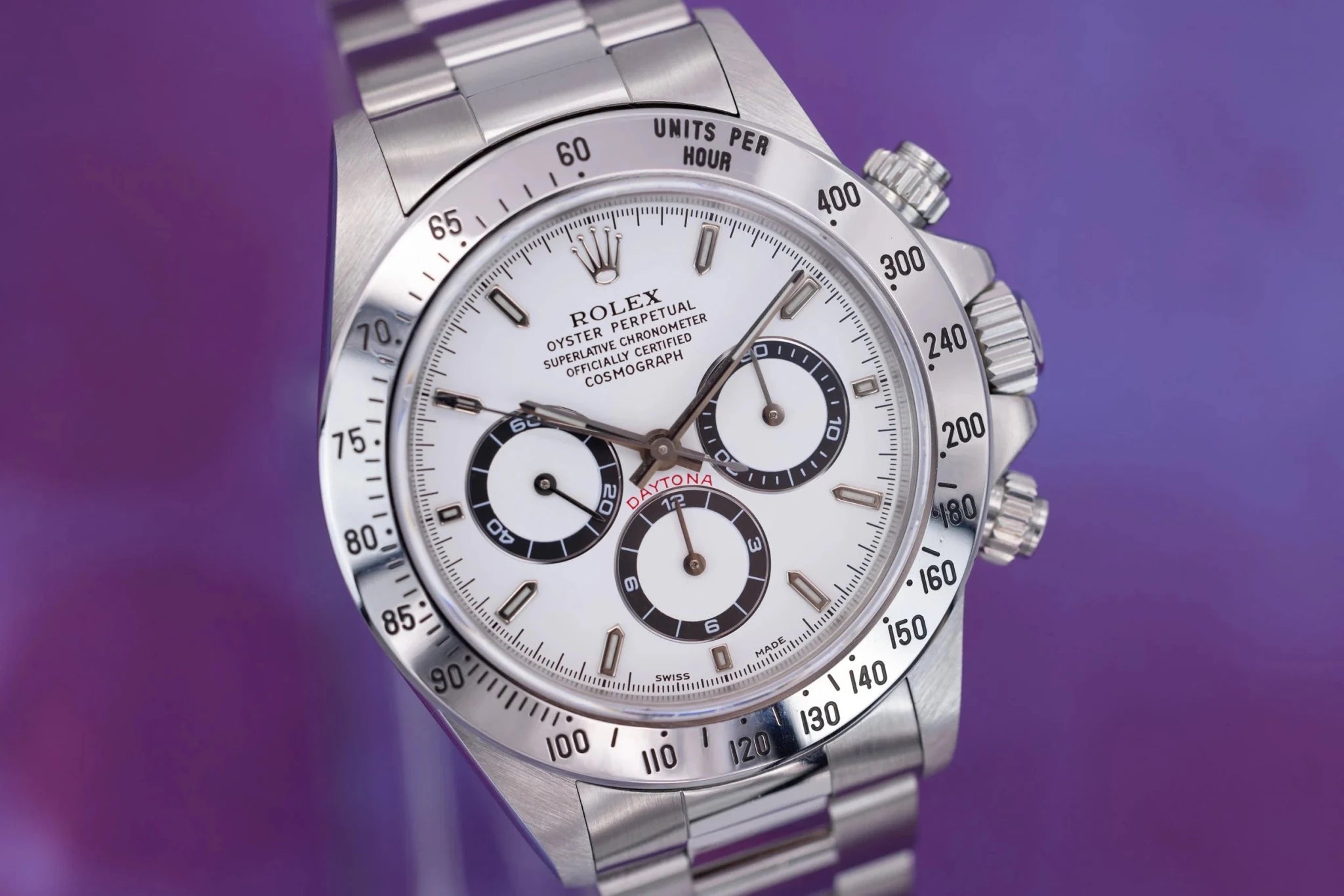 1998 Rolex Daytona Ref. 16520 White Dial | Box and Papers - Sierra Time Co