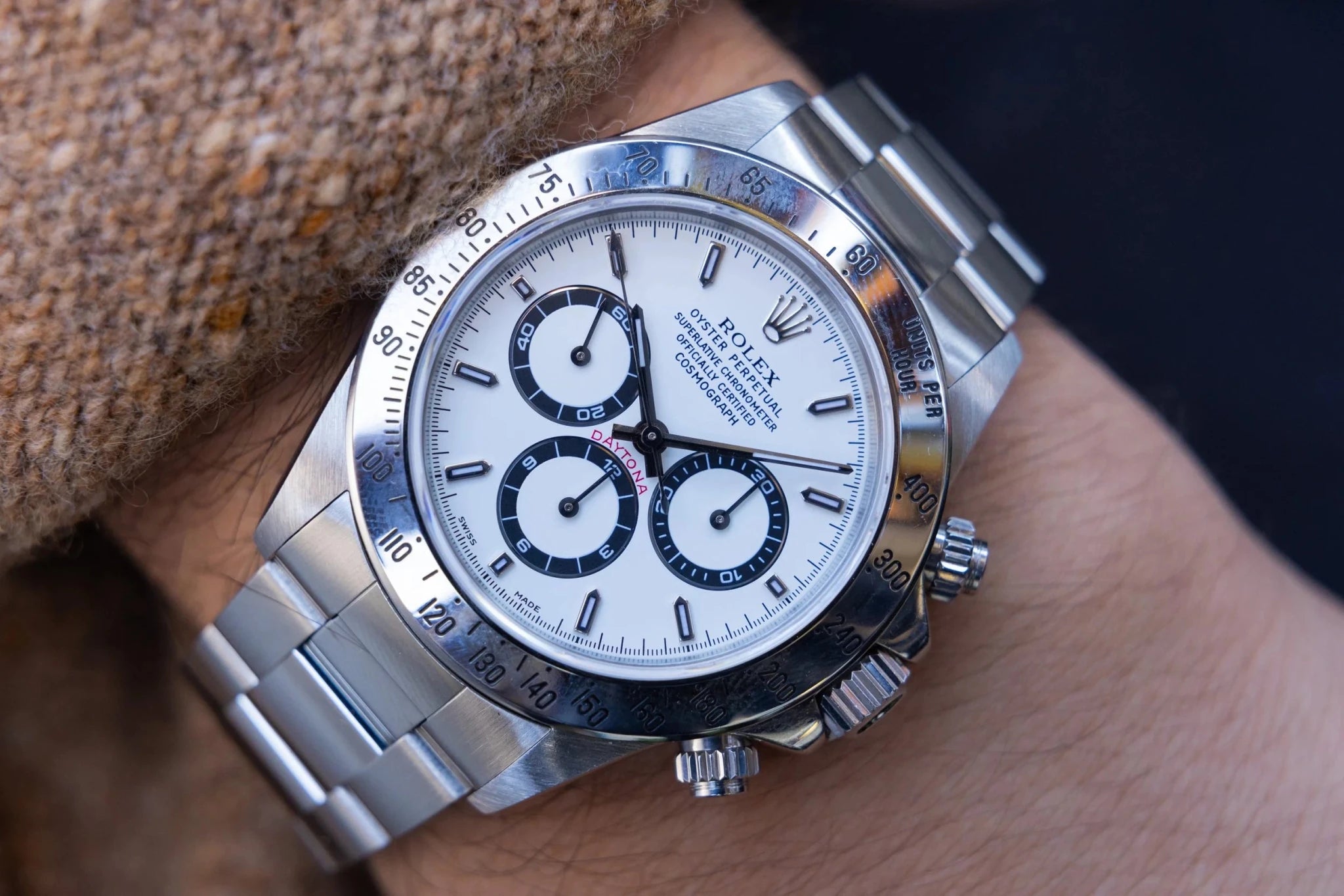 1998 Rolex Daytona Ref. 16520 White Dial | Box and Papers - Sierra Time Co