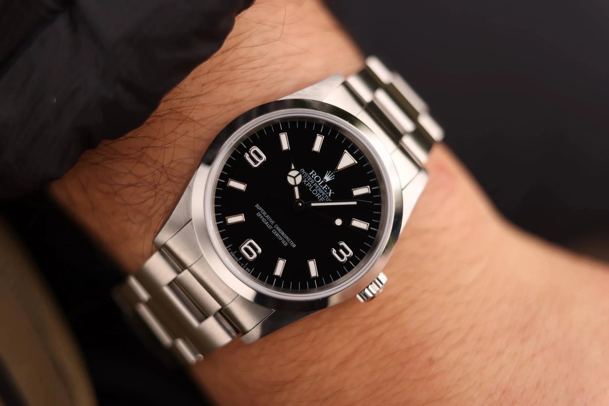 1998 Rolex Explorer I Ref. 14270 | Creamy Tritium Dial | Box and Papers - Sierra Time Co
