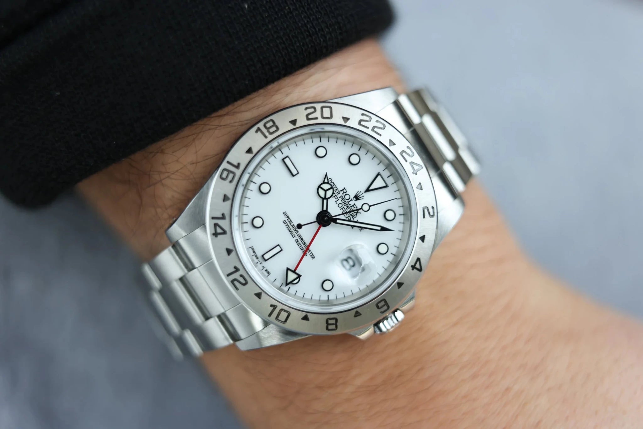 1998 Rolex Explorer II Ref. 16570 Polar | Cream Tritium Dial | Full Set - Sierra Time Co