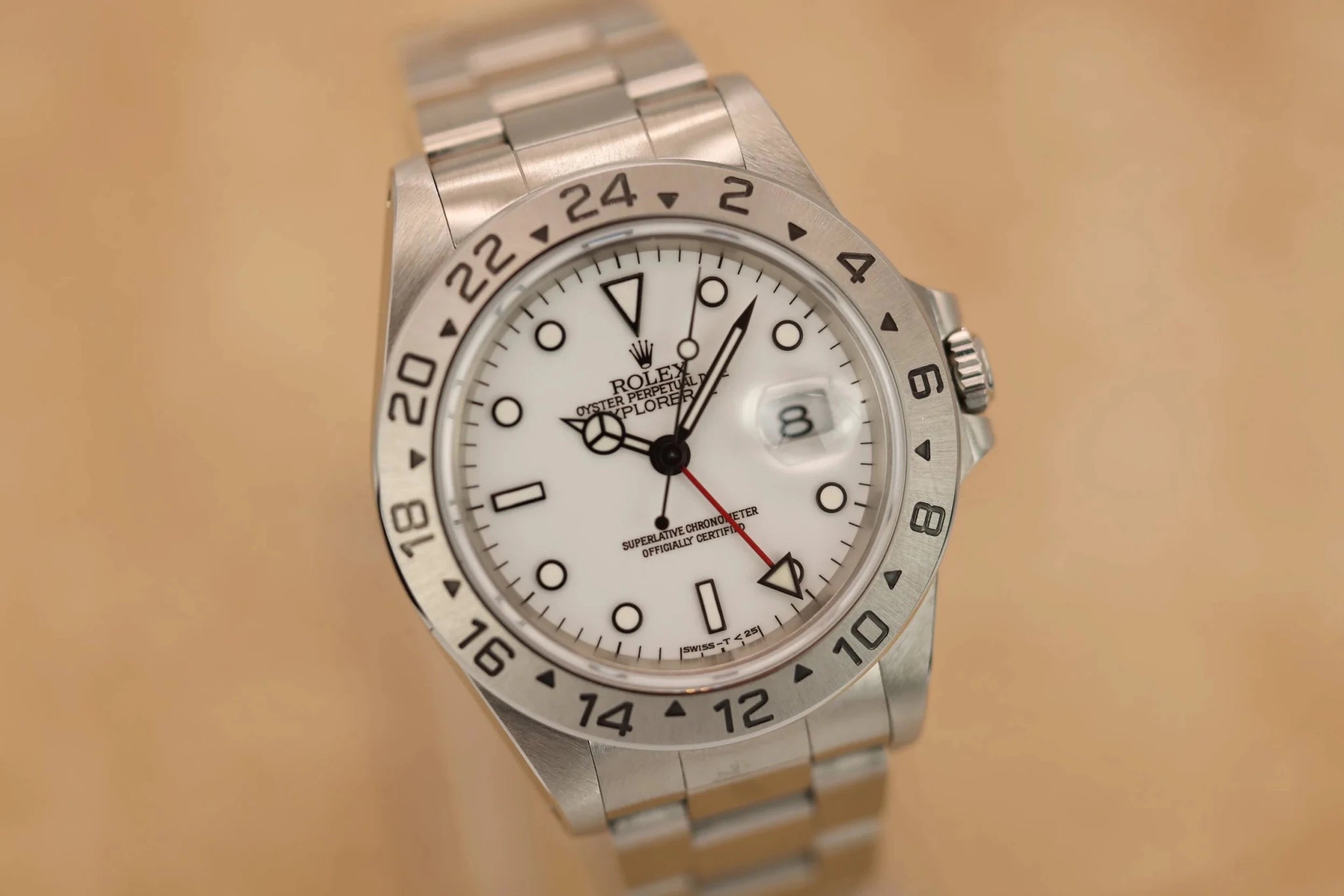 1998 Rolex Explorer II Ref. 16570 Polar | Cream Tritium Dial | Full Set - Sierra Time Co