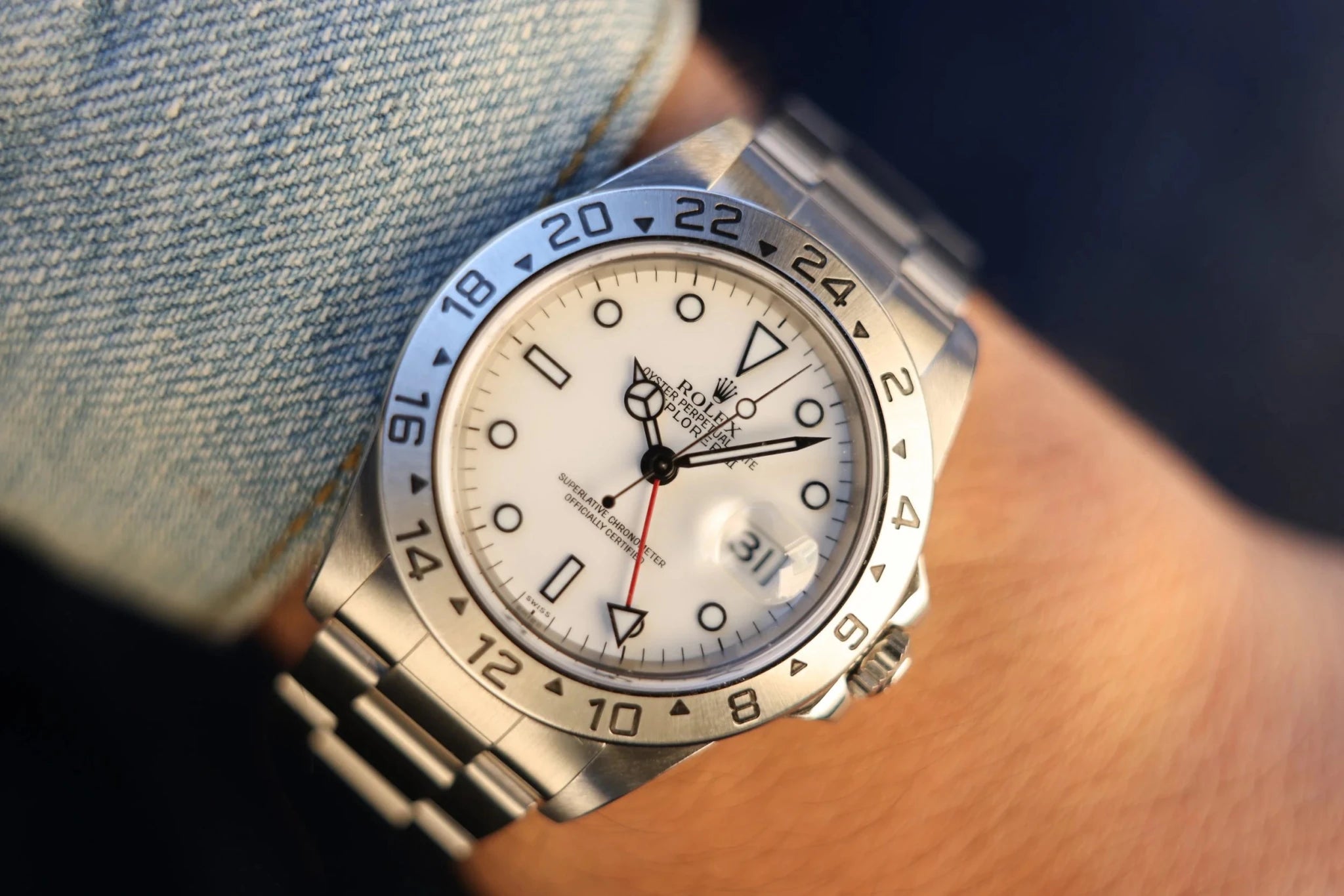 1998 Rolex Explorer II Ref. 16570 Polar | Full Set | Serviced - Sierra Time Co