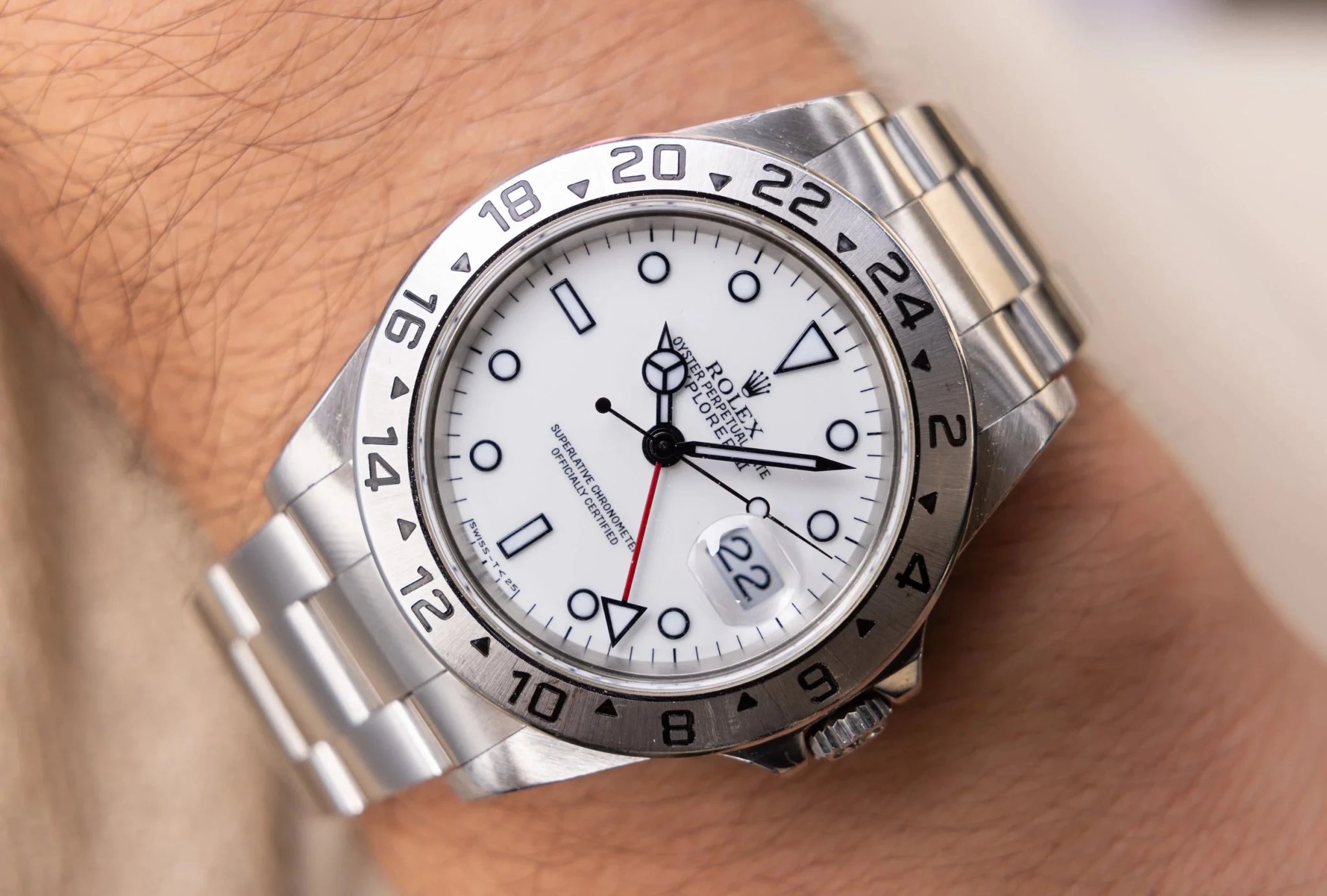 1998 Rolex Explorer II Ref. 16570 Polar | Papers - Sierra Time Co