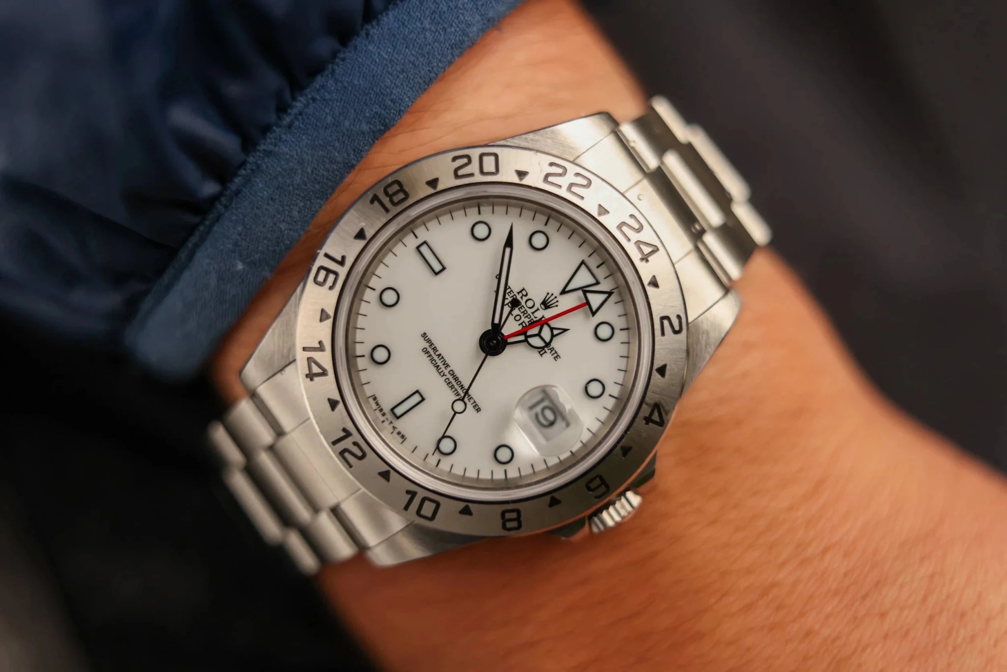 1998 Rolex Explorer II Ref. 16570 Polar | Tritanova Dial | Full Set - Sierra Time Co