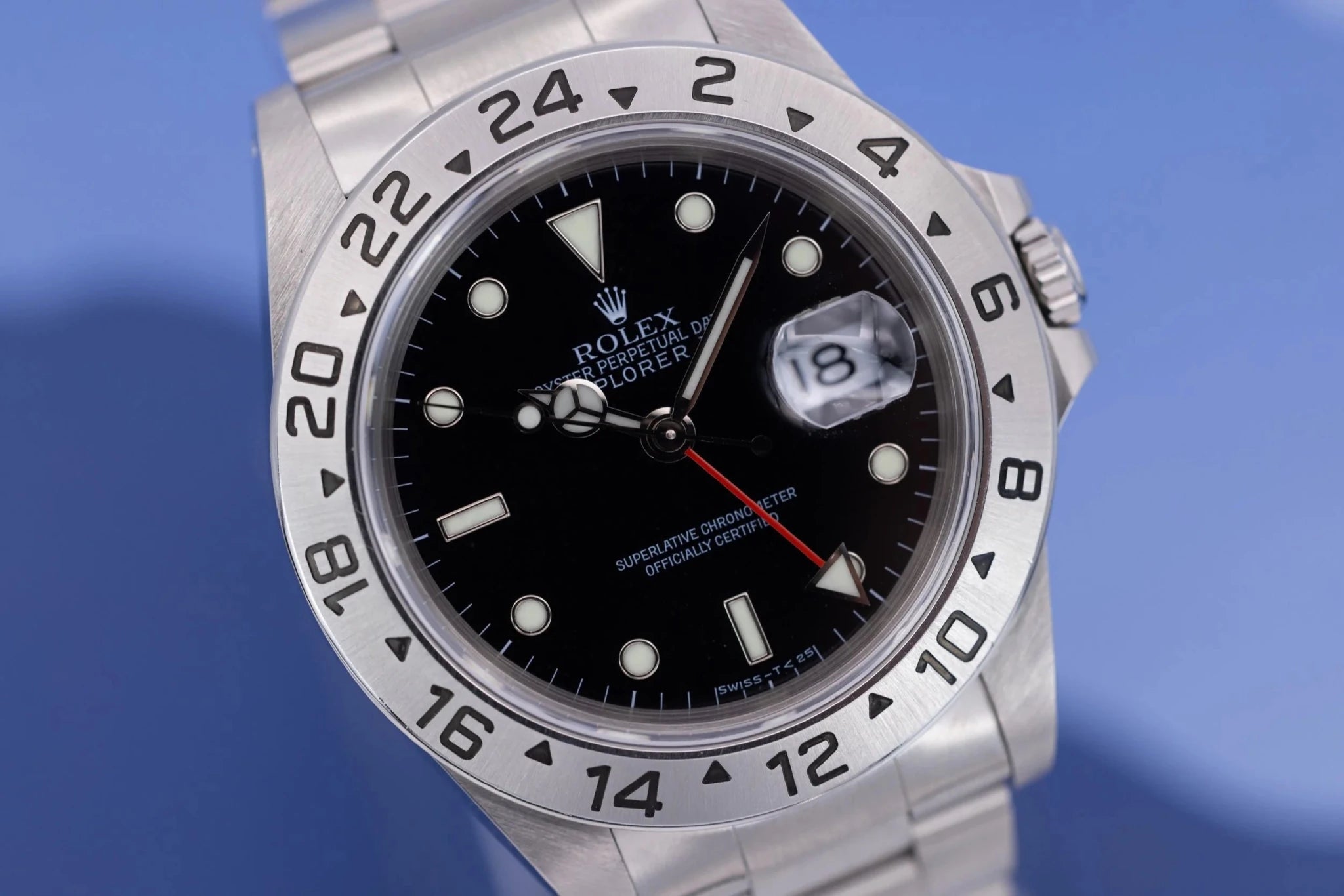 1998 Rolex Explorer II Ref. 16570 | Tritanova Dial | Box and Papers - Sierra Time Co