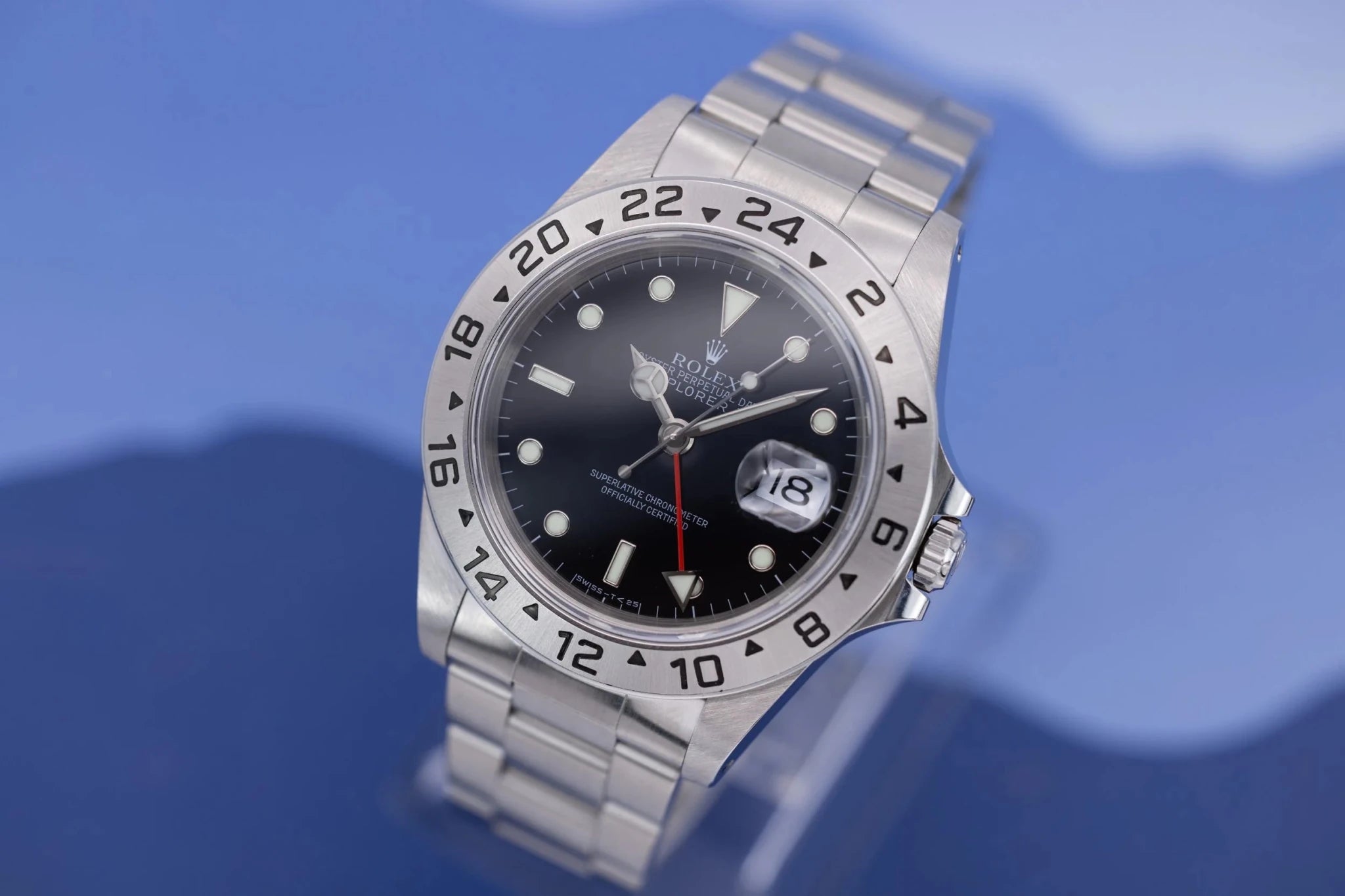 1998 Rolex Explorer II Ref. 16570 | Tritanova Dial | Box and Papers - Sierra Time Co