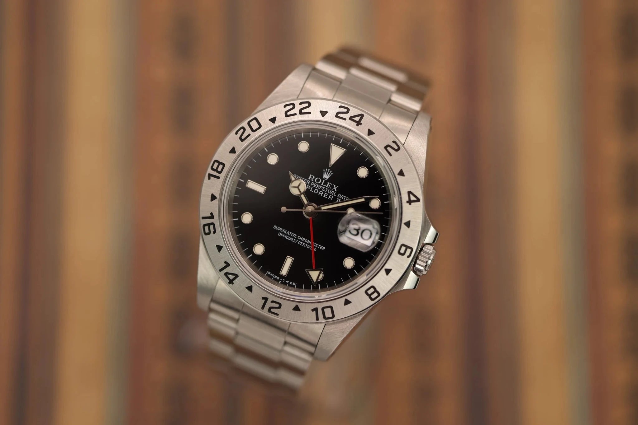 1998 Rolex Explorer II Ref. 16570 | Vivid Patina - Sierra Time Co
