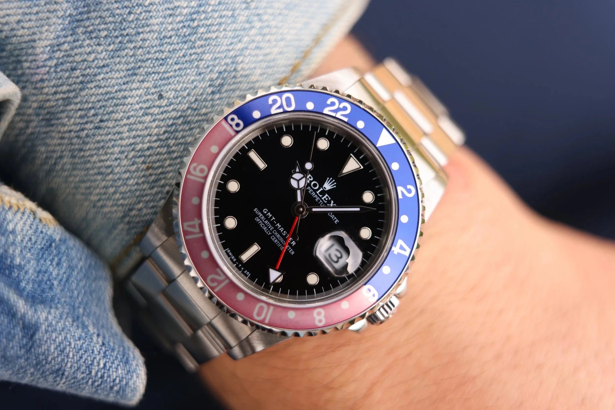 1998 Rolex GMT Master II Ref. 16700 Pepsi | 2024 RSC Card | Box and Papers - Sierra Time Co