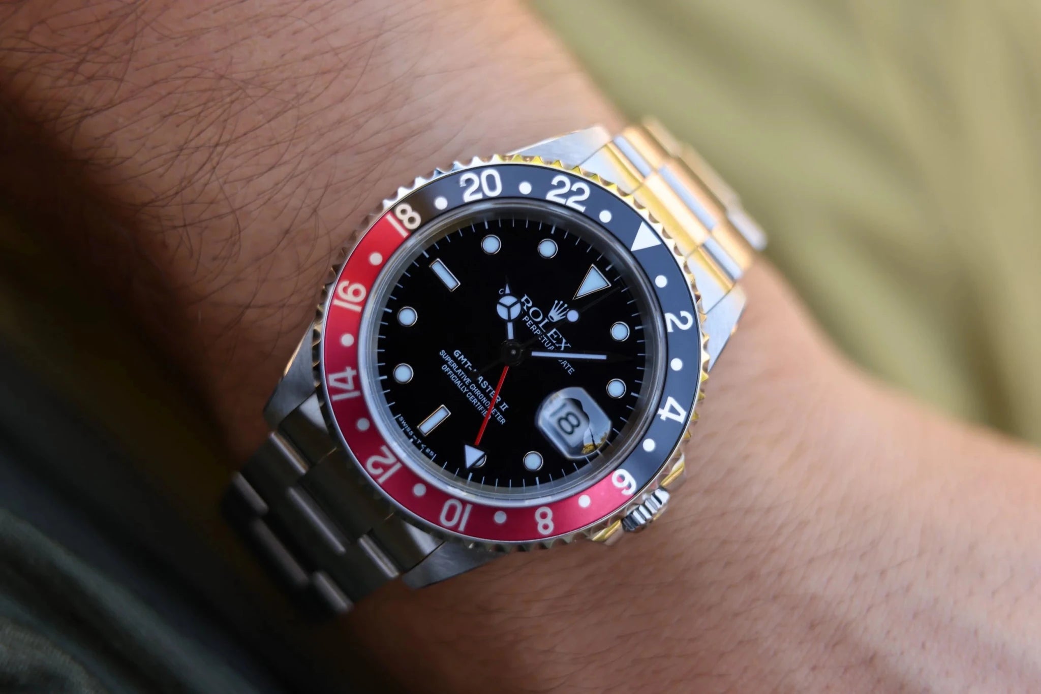 1998 Rolex GMT Master II Ref. 16710 Coke | Box and Papers - Sierra Time Co