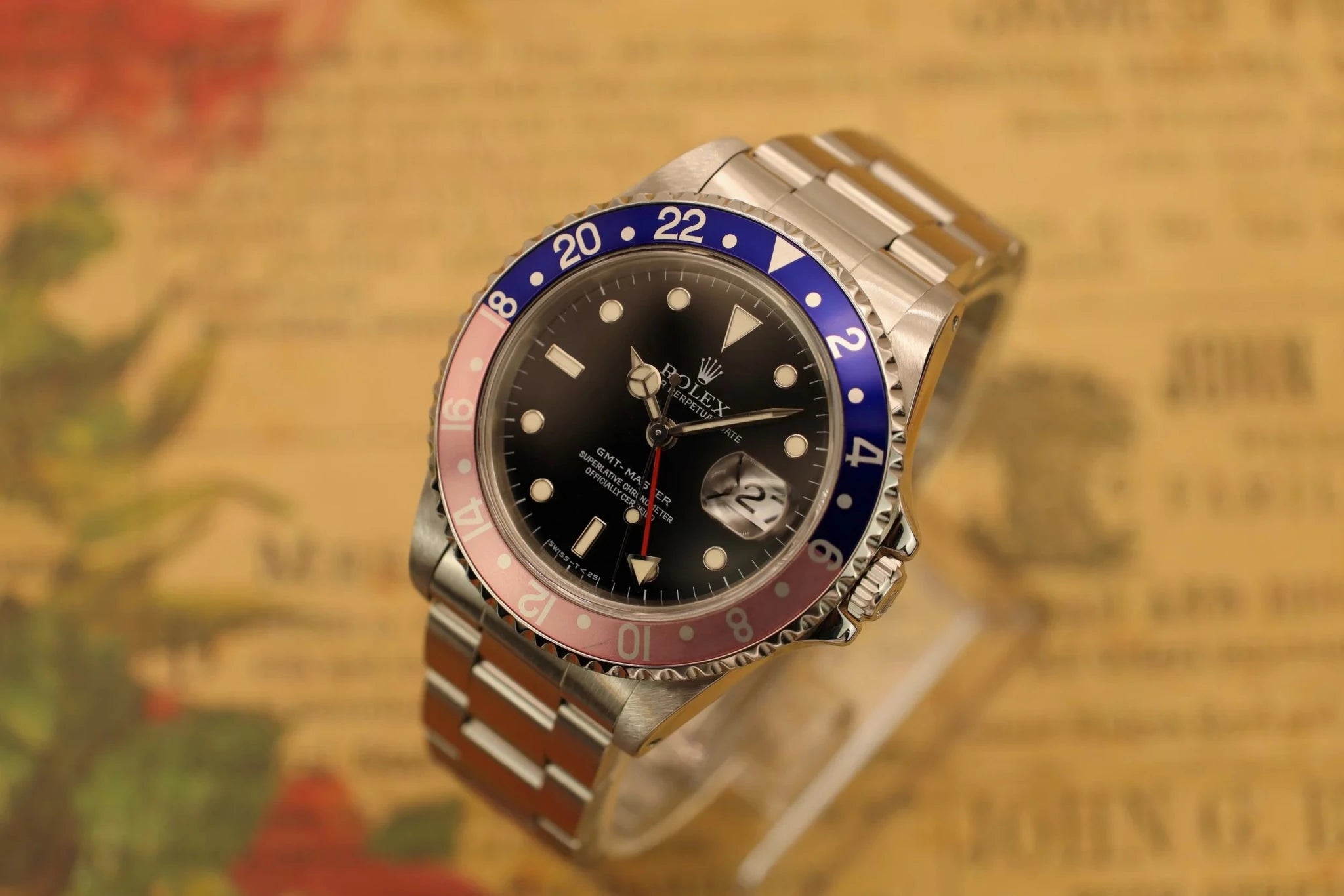 1998 Rolex GMT Master Ref. 16700 Pepsi | Creamy Patina | Box and Papers - Sierra Time Co