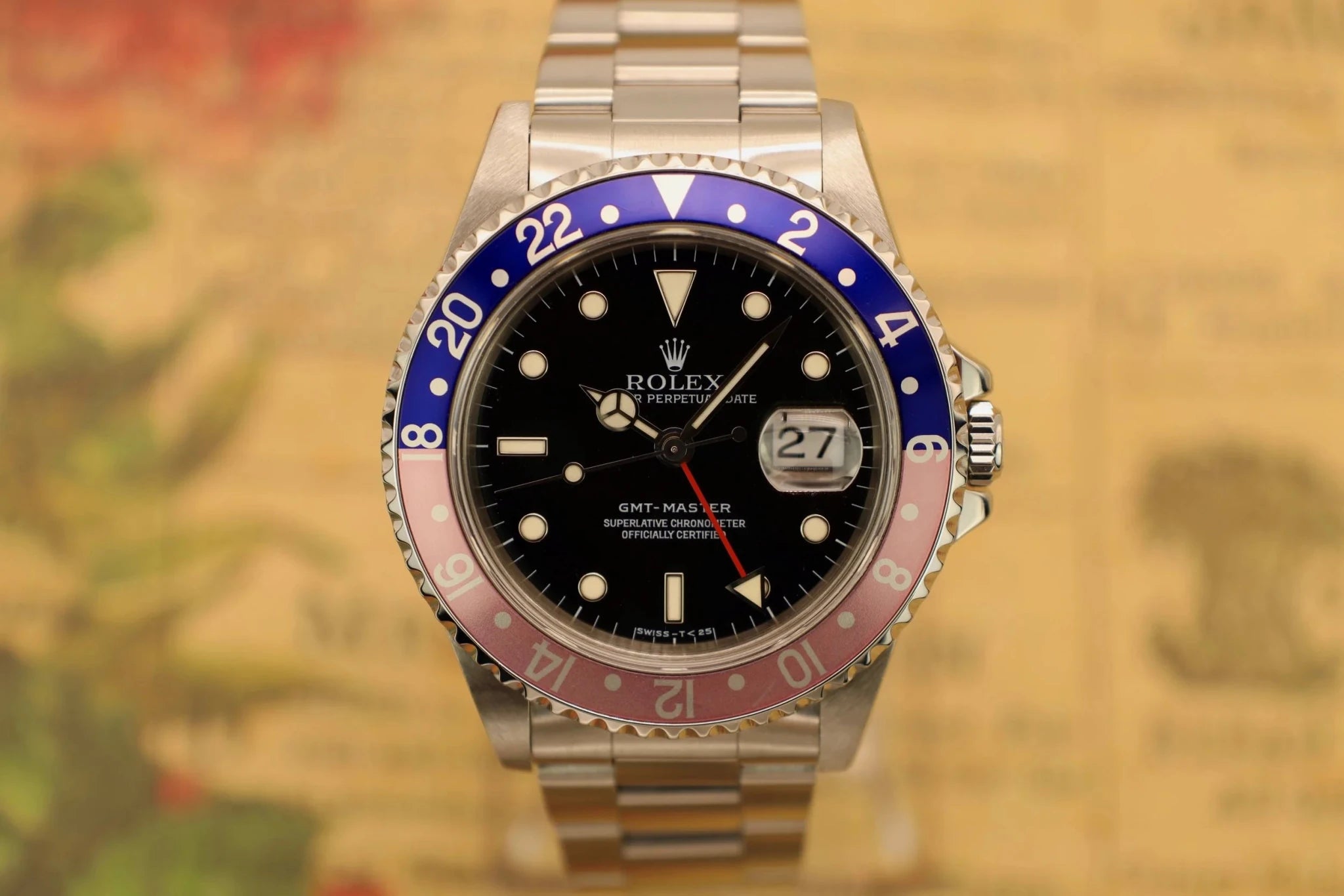 1998 Rolex GMT Master Ref. 16700 Pepsi | Creamy Patina | Box and Papers - Sierra Time Co