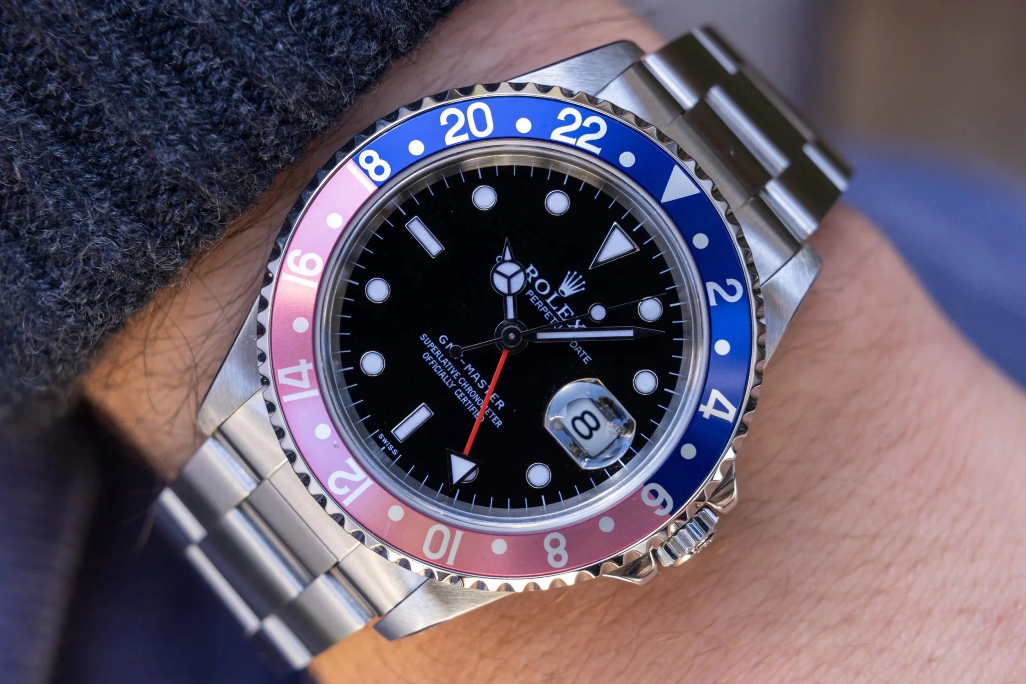 1998 Rolex GMT Master Ref. 16700 Pepsi | Swiss only | Box and Papers - Sierra Time Co