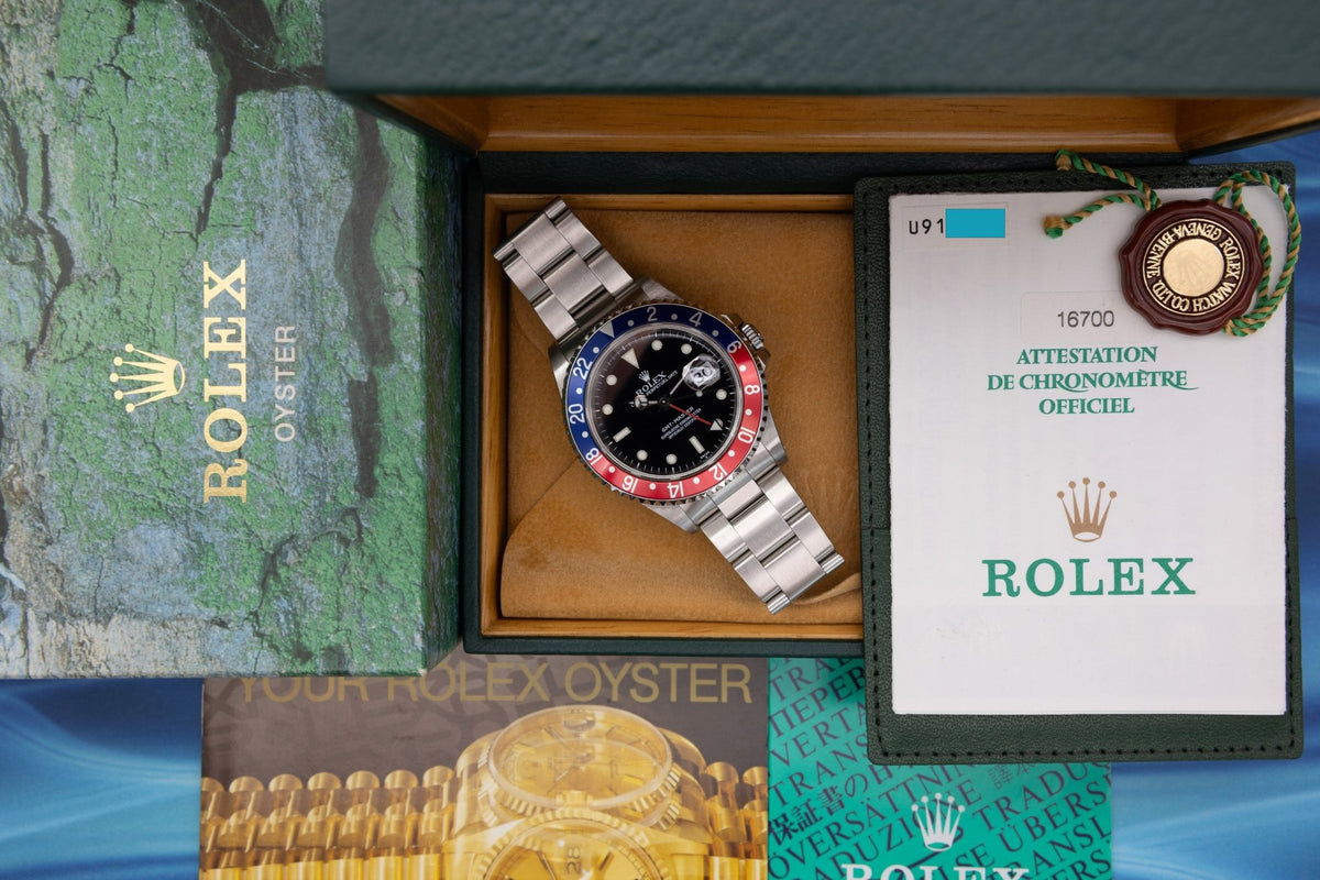 1998 Rolex GMT Master Ref. 16700 Pepsi | Swiss Only | Box and Papes - Sierra Time Co