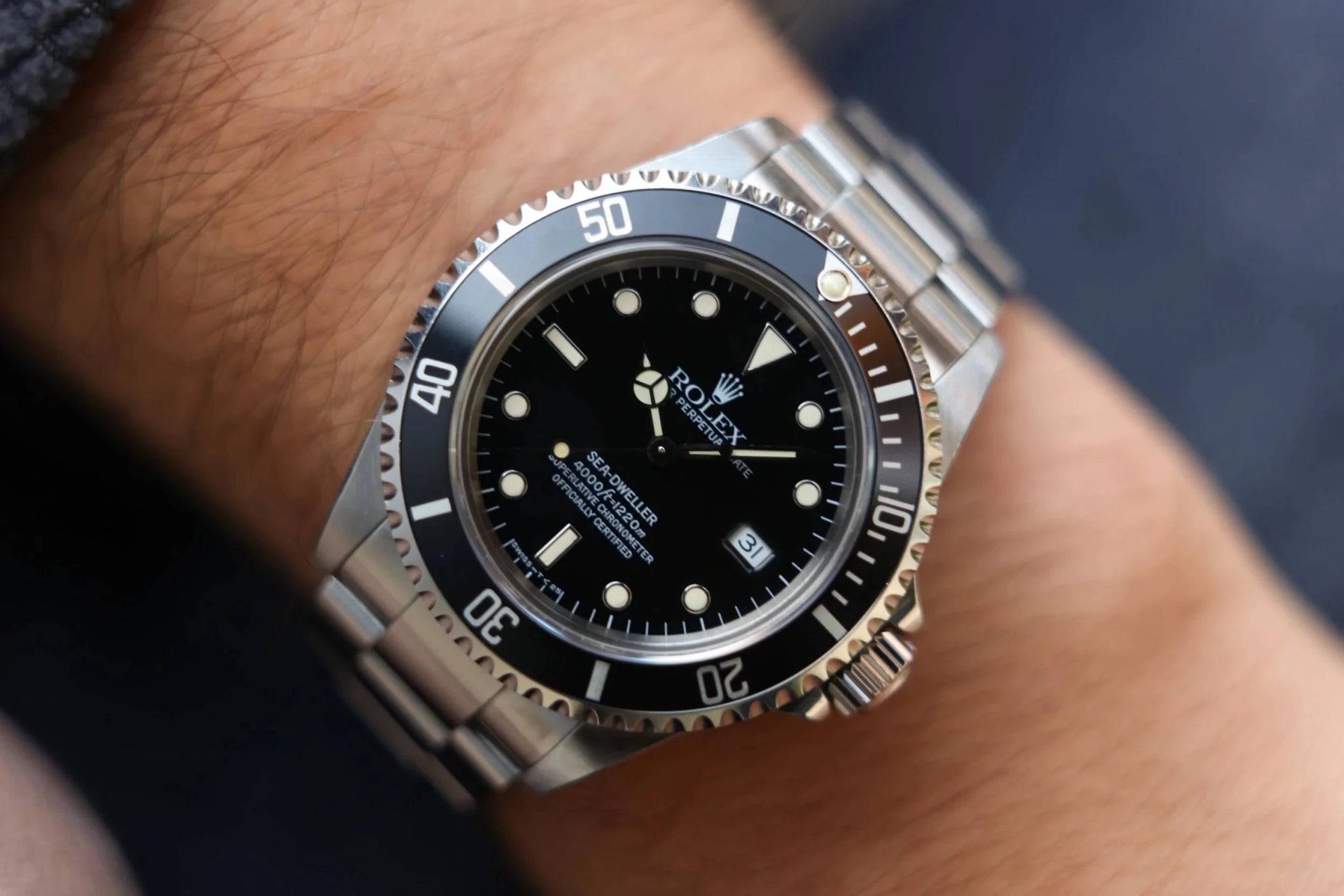 1998 Rolex Sea-Dweller Ref. 16600 | Creamy Patina | Full Set - Sierra Time Co
