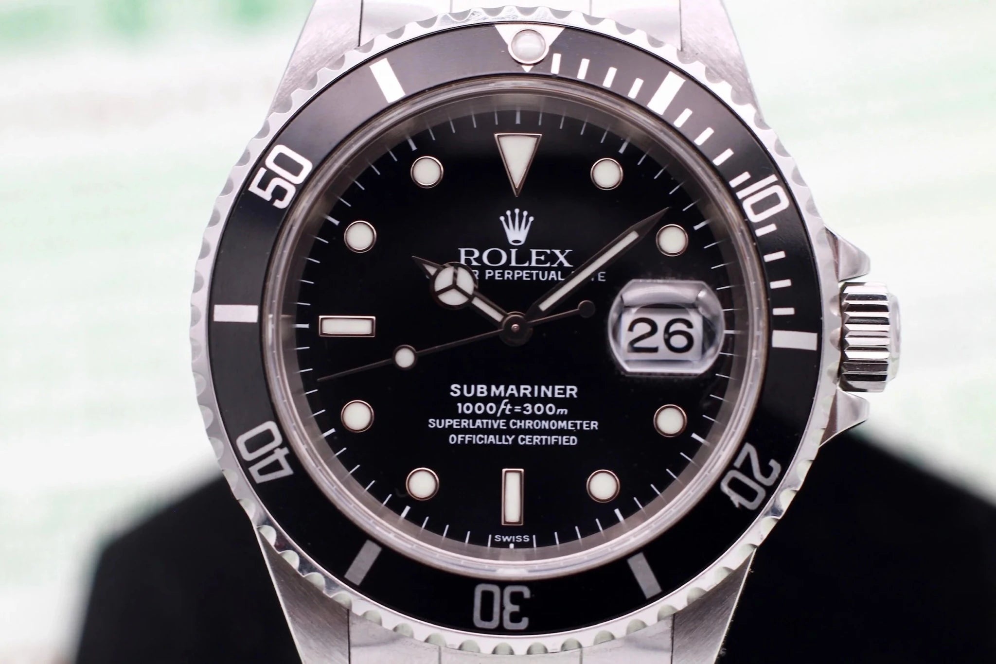 1998 Rolex Submariner Date Ref. 16610 Swiss Only Dial with Box and Papers - Sierra Time Co